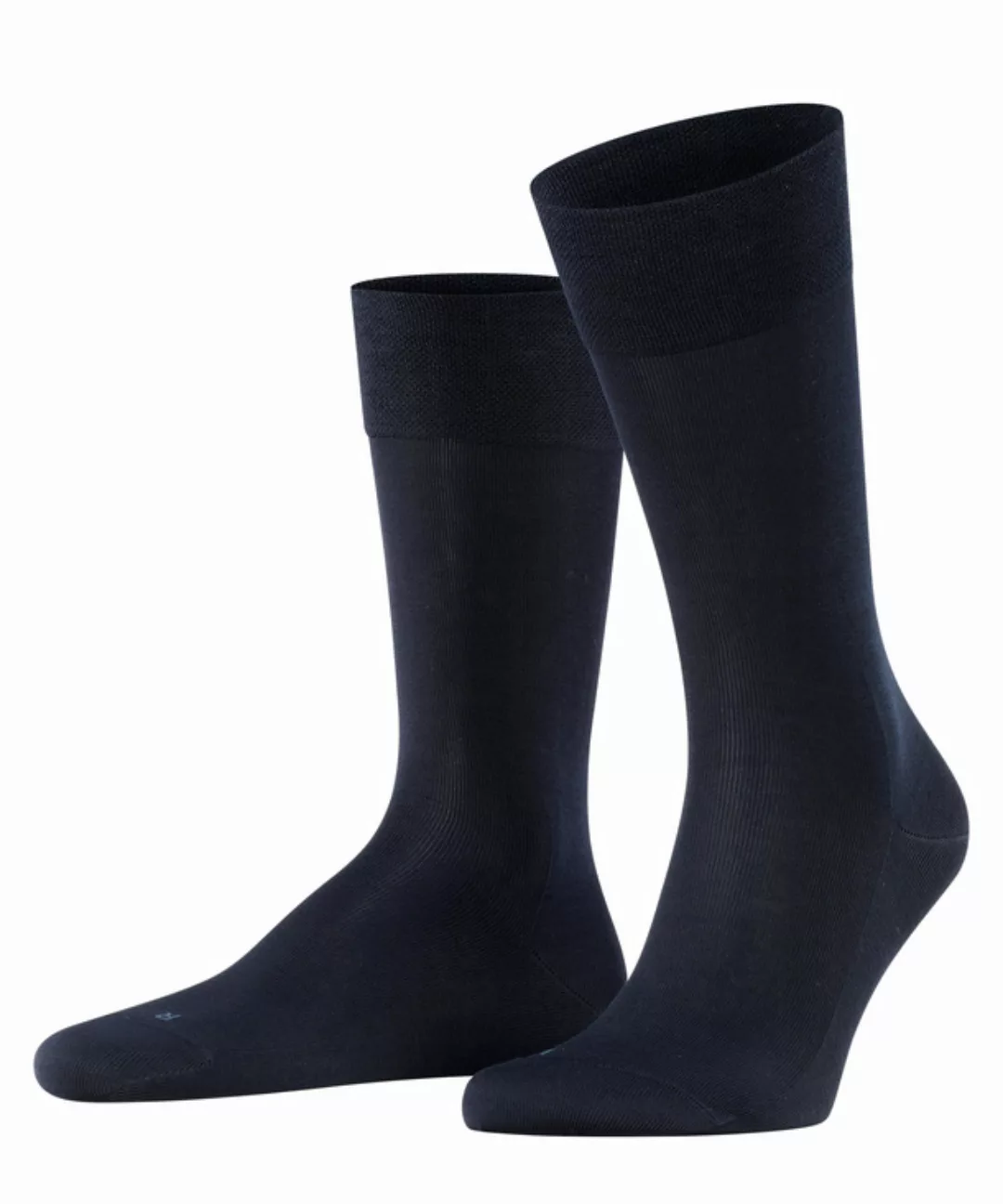 FALKE Sensitive Malaga Herren Socken, 47-50, Blau, Uni, Baumwolle, 14646-63 günstig online kaufen