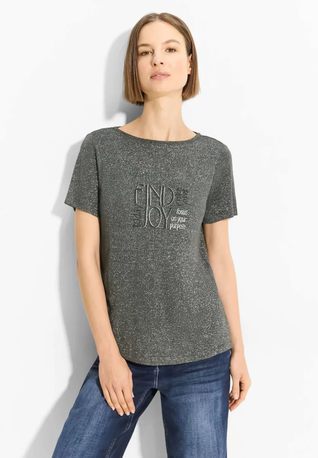 T-Shirt im Schimmer Look günstig online kaufen