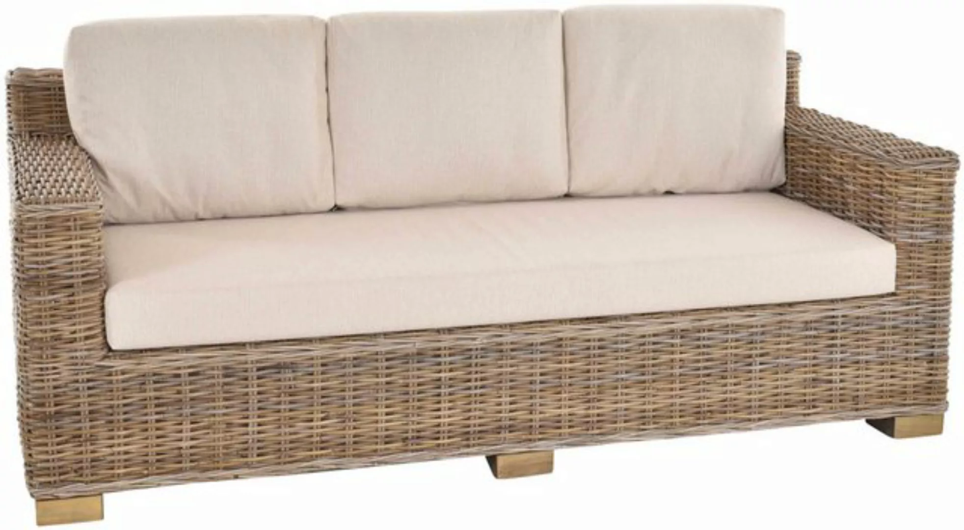 Krines Home Loungesofa Modernes Rattansofa Vermont Wohnzimmer Rattan Sofa R günstig online kaufen