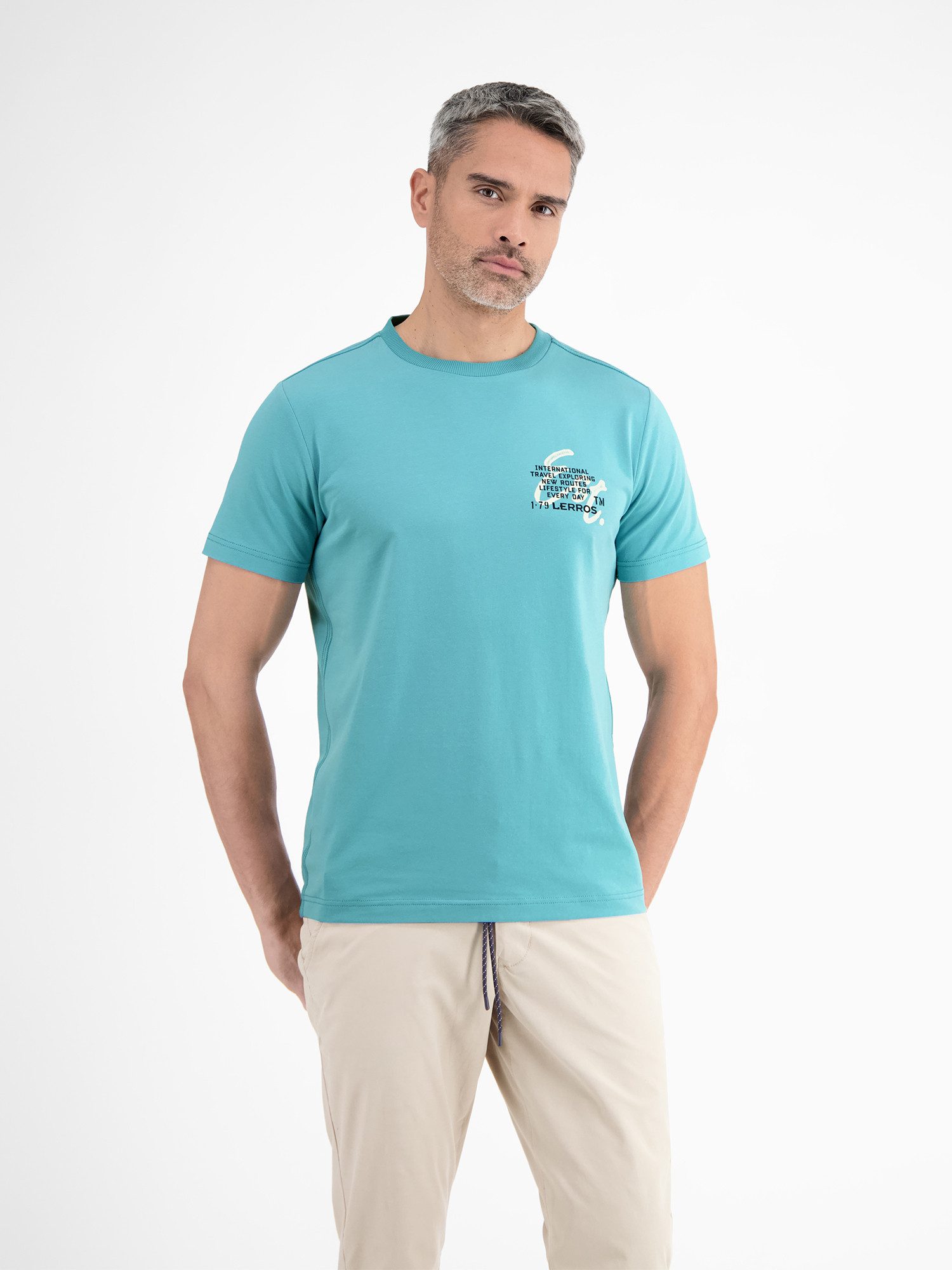 LERROS T-Shirt "LERROS Herren T-Shirt in Waffel-Piqué" günstig online kaufen