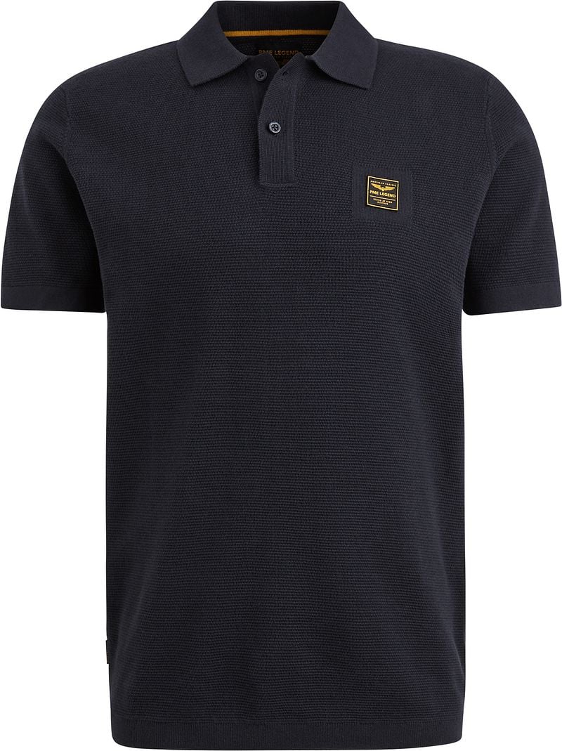 PME Legend Poloshirt Knitted Navy - Größe M günstig online kaufen