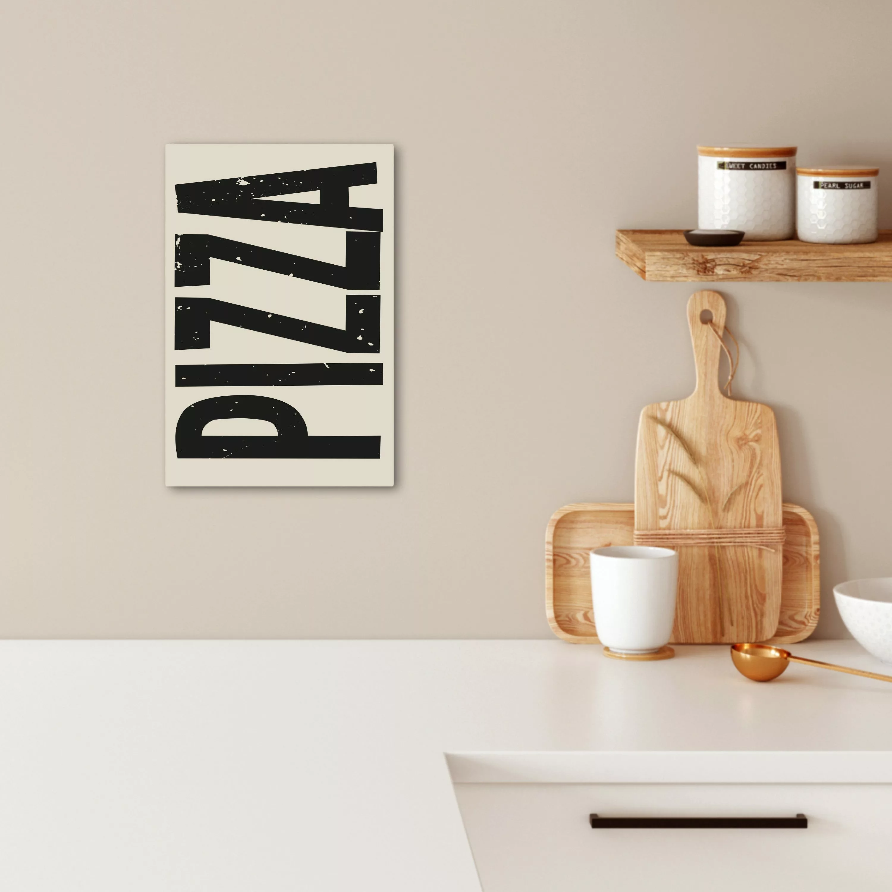 OneMillionCanvasses® Leinwandbild Pizza - Dekoration - günstig online kaufen