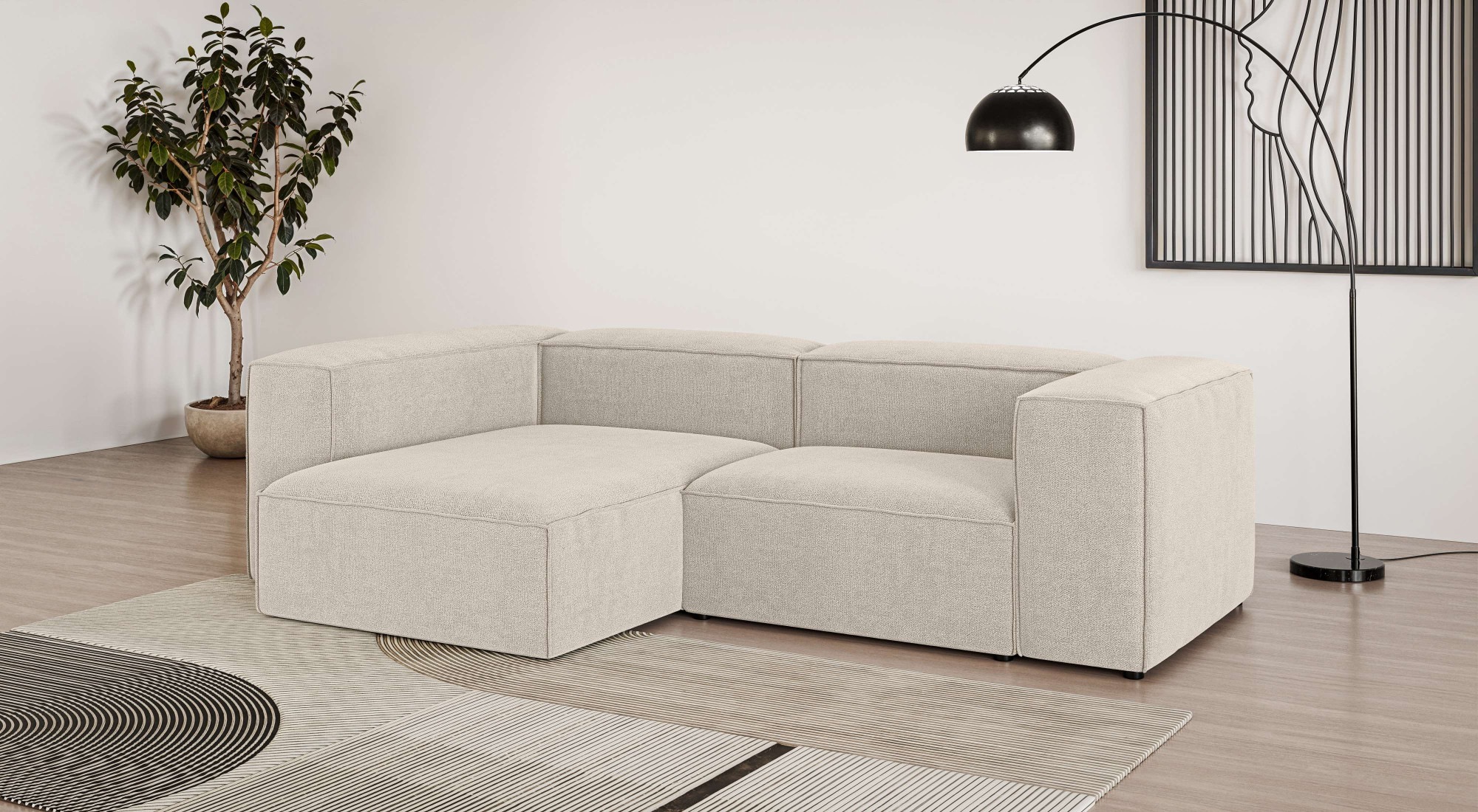 INOSIGN Ecksofa »HAILY L-Form links/rechts, Modularsofa, Maße B/T/H: 260/16 günstig online kaufen