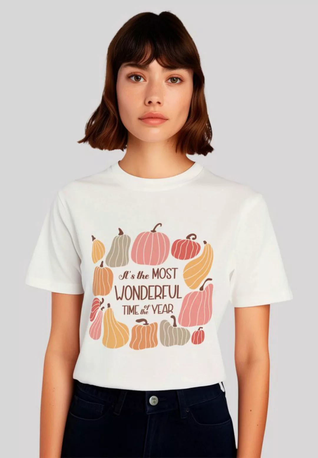 F4NT4STIC T-Shirt Pumpkins most wonderful time of the year Premium Qualität günstig online kaufen