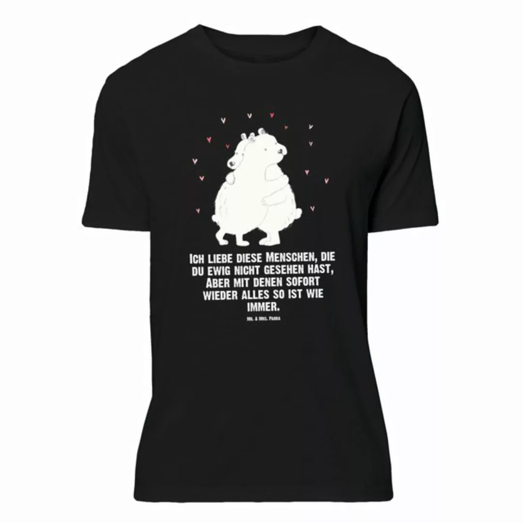 Mr. & Mrs. Panda T-Shirt Eisbär Umarmen - Schwarz - Geschenk, Herrn, Tiere, günstig online kaufen