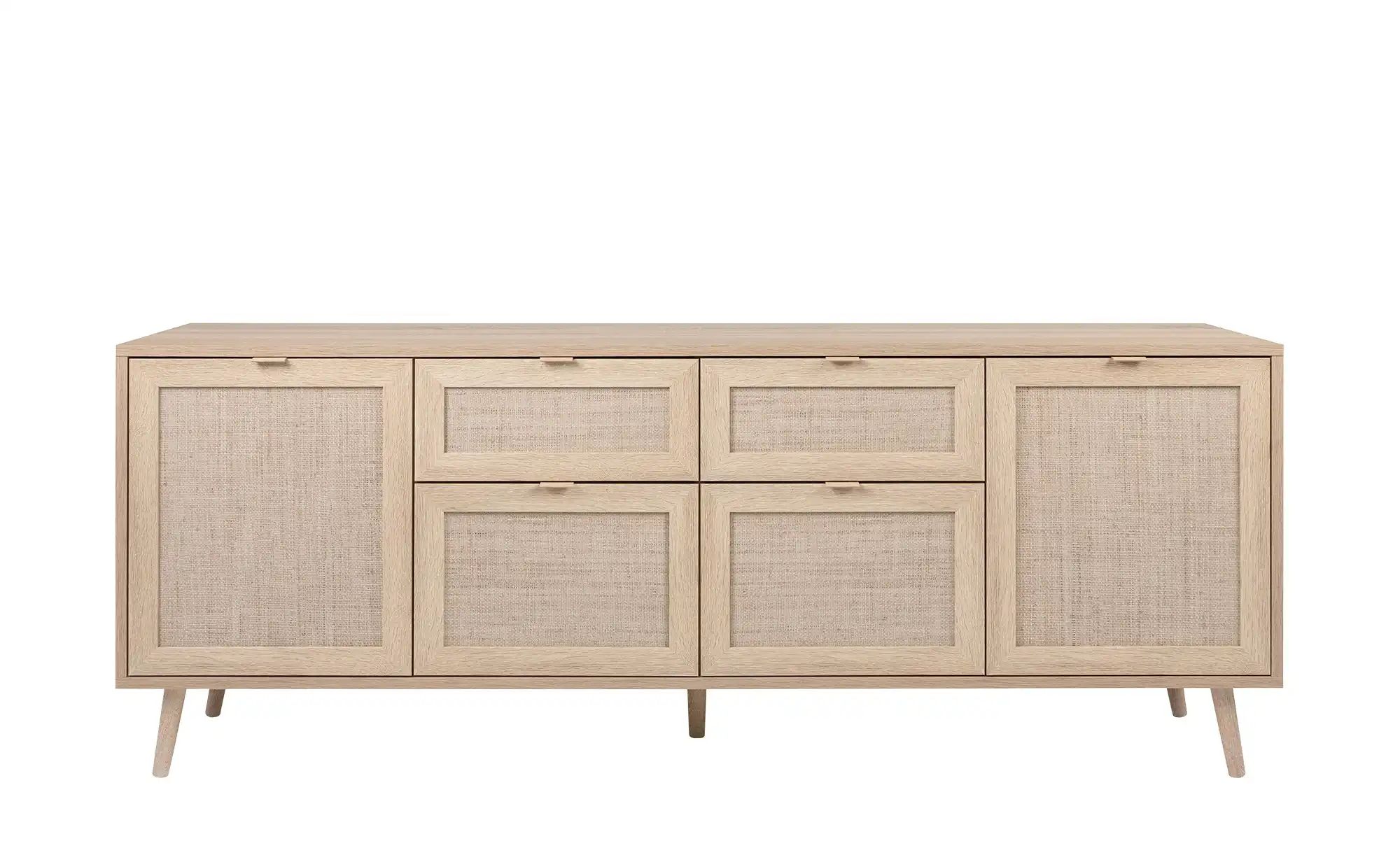 Sideboard  Rafia ¦ holzfarben ¦ Maße (cm): B: 180 H: 71 T: 40.0 Kommoden & günstig online kaufen
