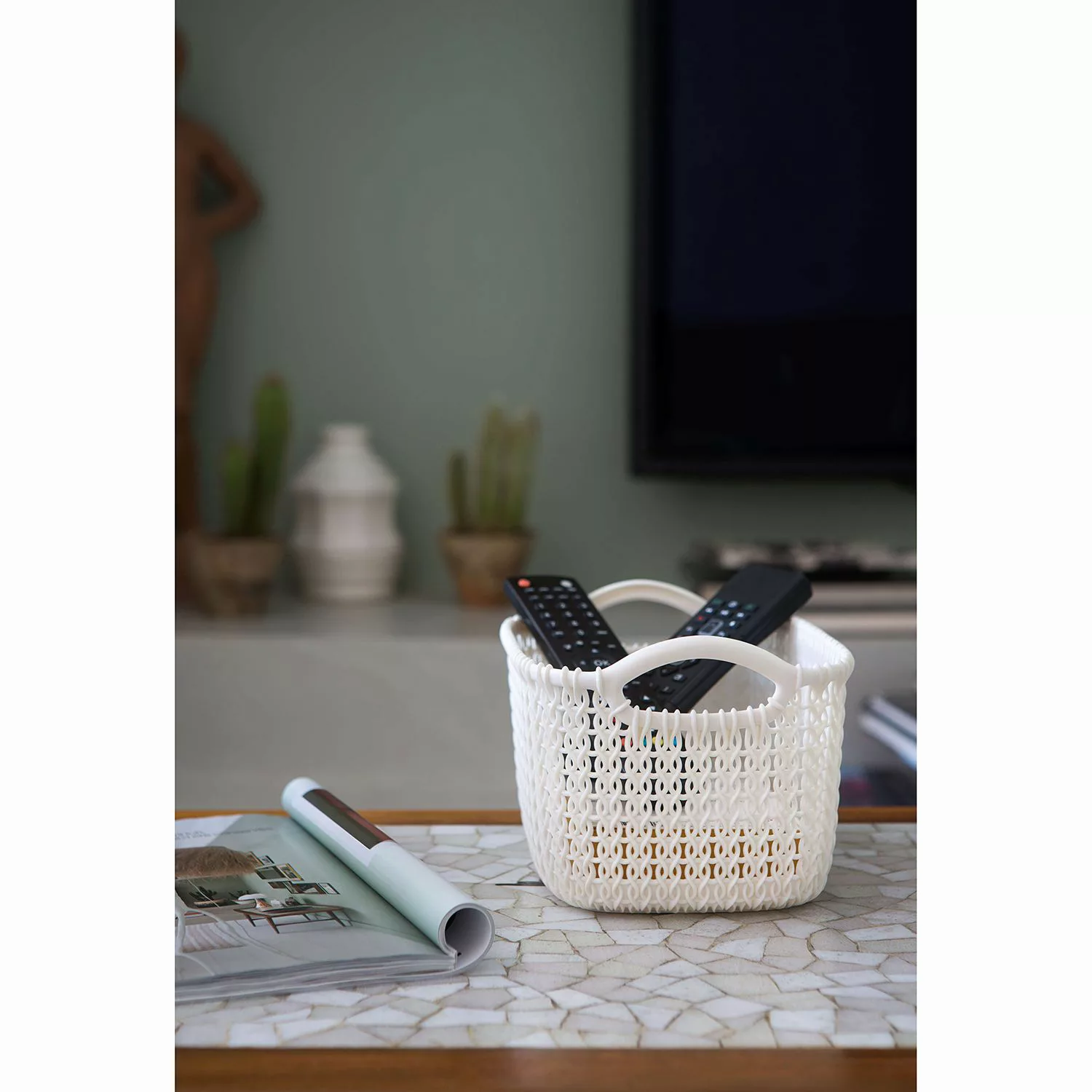 home24 Aufbewahrungsbox Knit L (3er-Set) günstig online kaufen
