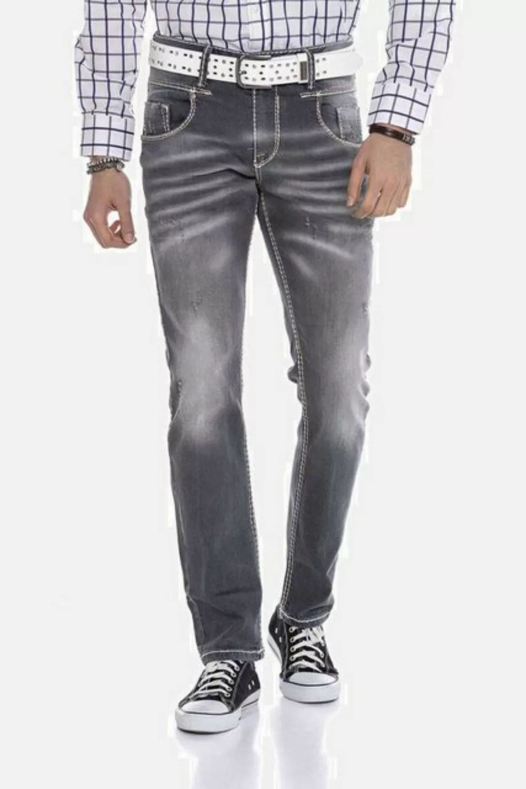 Cipo & Baxx 5-Pocket-Jeans "Jeans", in modernem Straight Fit-Schnitt, CD668 günstig online kaufen