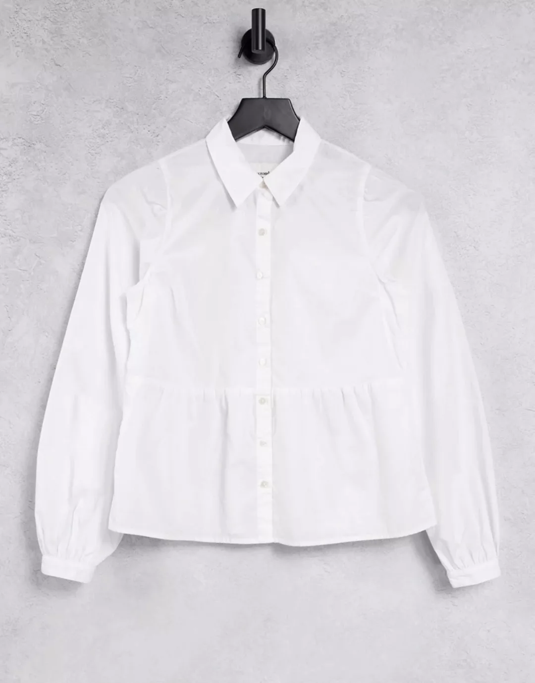 Abercrombie & Fitch – Hemd im Trapez-Schnitt in Weiß günstig online kaufen