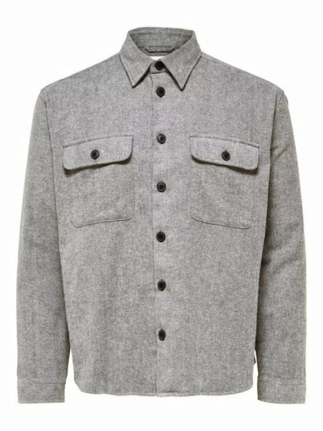 SELECTED HOMME Blusenshirt SLHMASON-TWILL OVERSHIRT LS NOOS günstig online kaufen