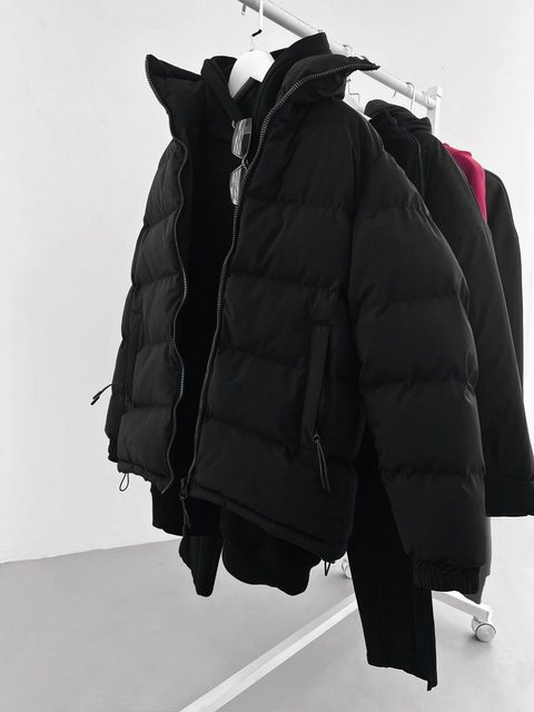 Abluka Winterjacke REGULAR FIT PUFFER JACKET BLACK günstig online kaufen