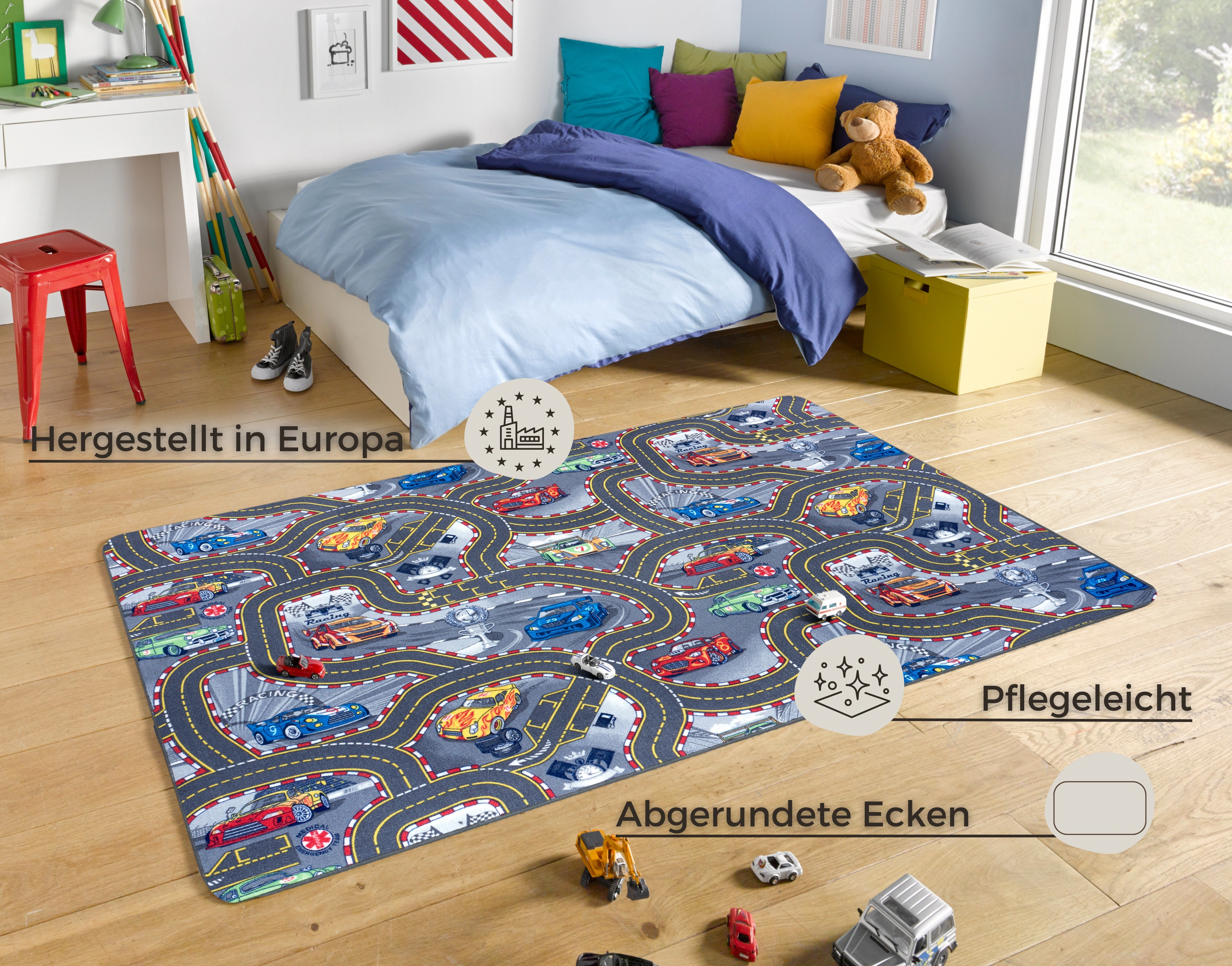 HANSE Home Kinderteppich »Spielteppich Kinder«, rechteckig, 6,5 mm Höhe, Ku günstig online kaufen