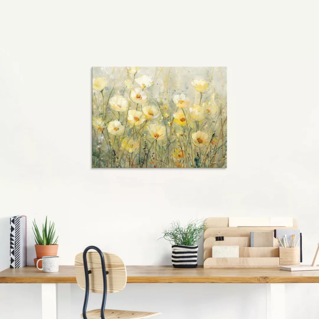 Artland Glasbild "Sommer in voller Blüte I", Blumenwiese, (1 St.) günstig online kaufen