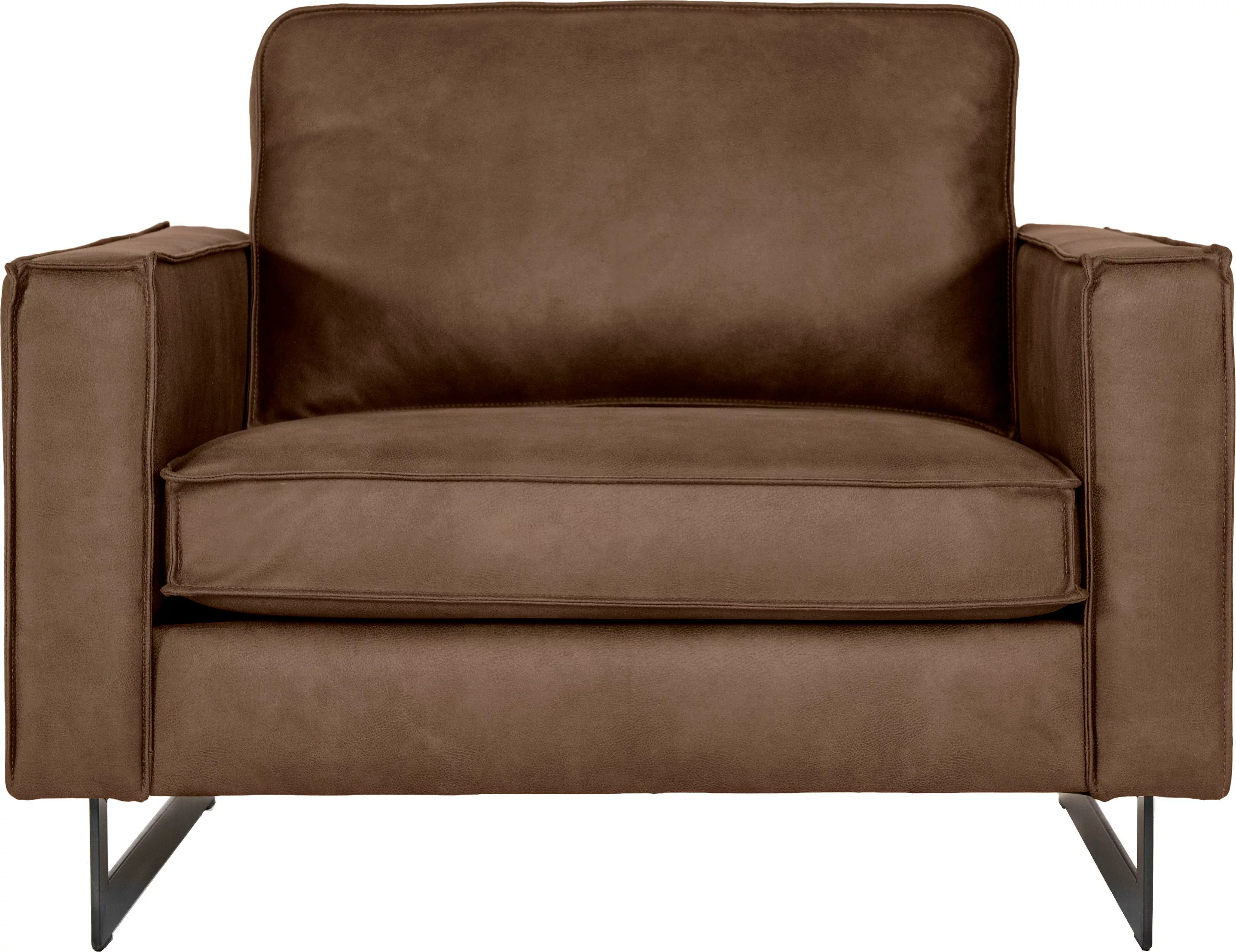 Places of Style Loveseat "Pinto 105 cm, Cord, Chenille, Lederoptik", mit Ke günstig online kaufen