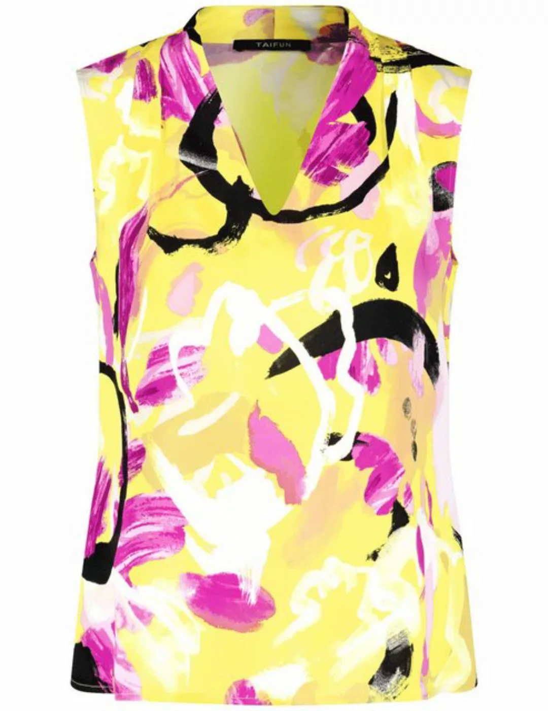 Taifun Blusentop Ärmellose Bluse mit Floral-Print günstig online kaufen