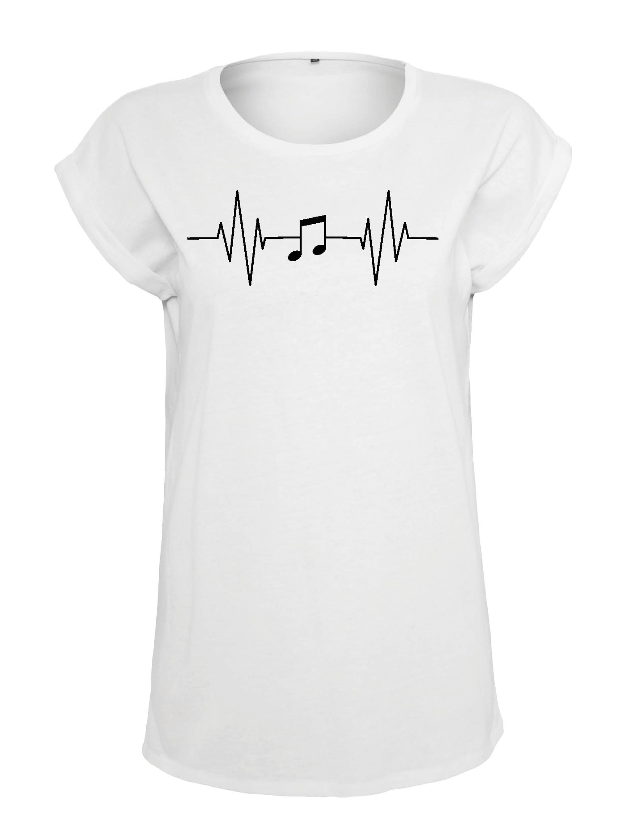 Youth Designz Print-Shirt "Heartbeat Music" Damen günstig online kaufen