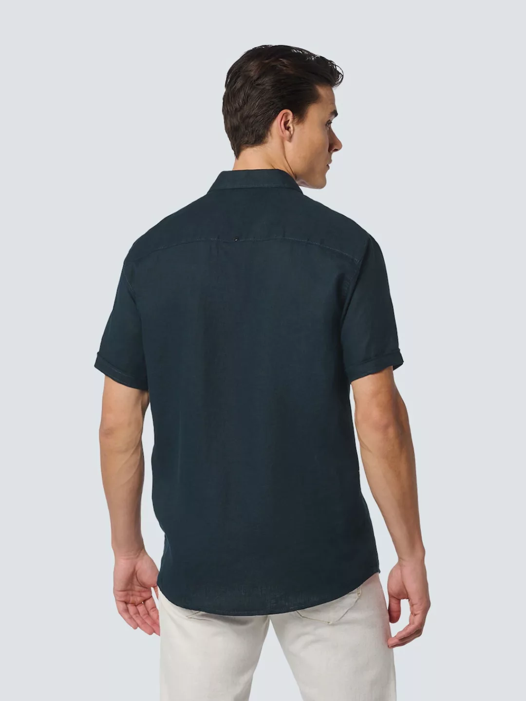 NO EXCESS Kurzarmhemd aus reinem Leinen günstig online kaufen