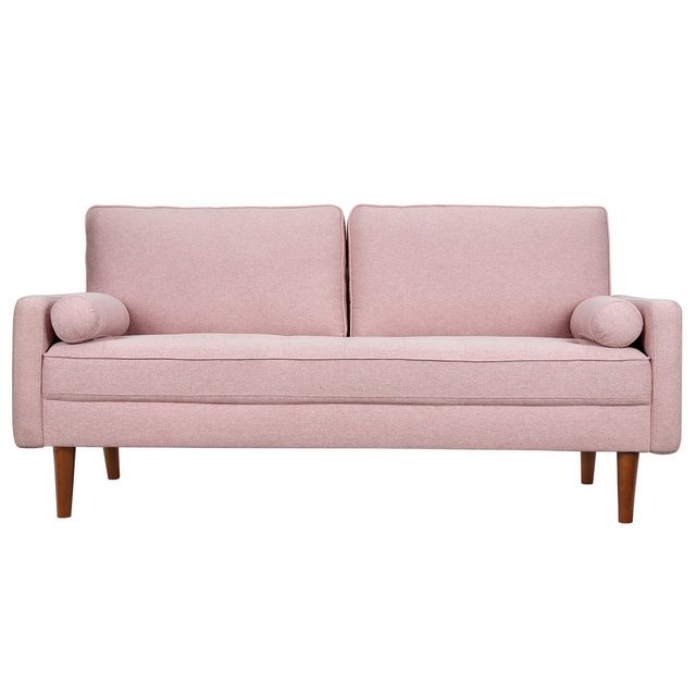 OUNUO Sofa 2-Sitzer Modernes Polstersofa 3-Sitzer Couch m. 2 Kissen und Arm günstig online kaufen