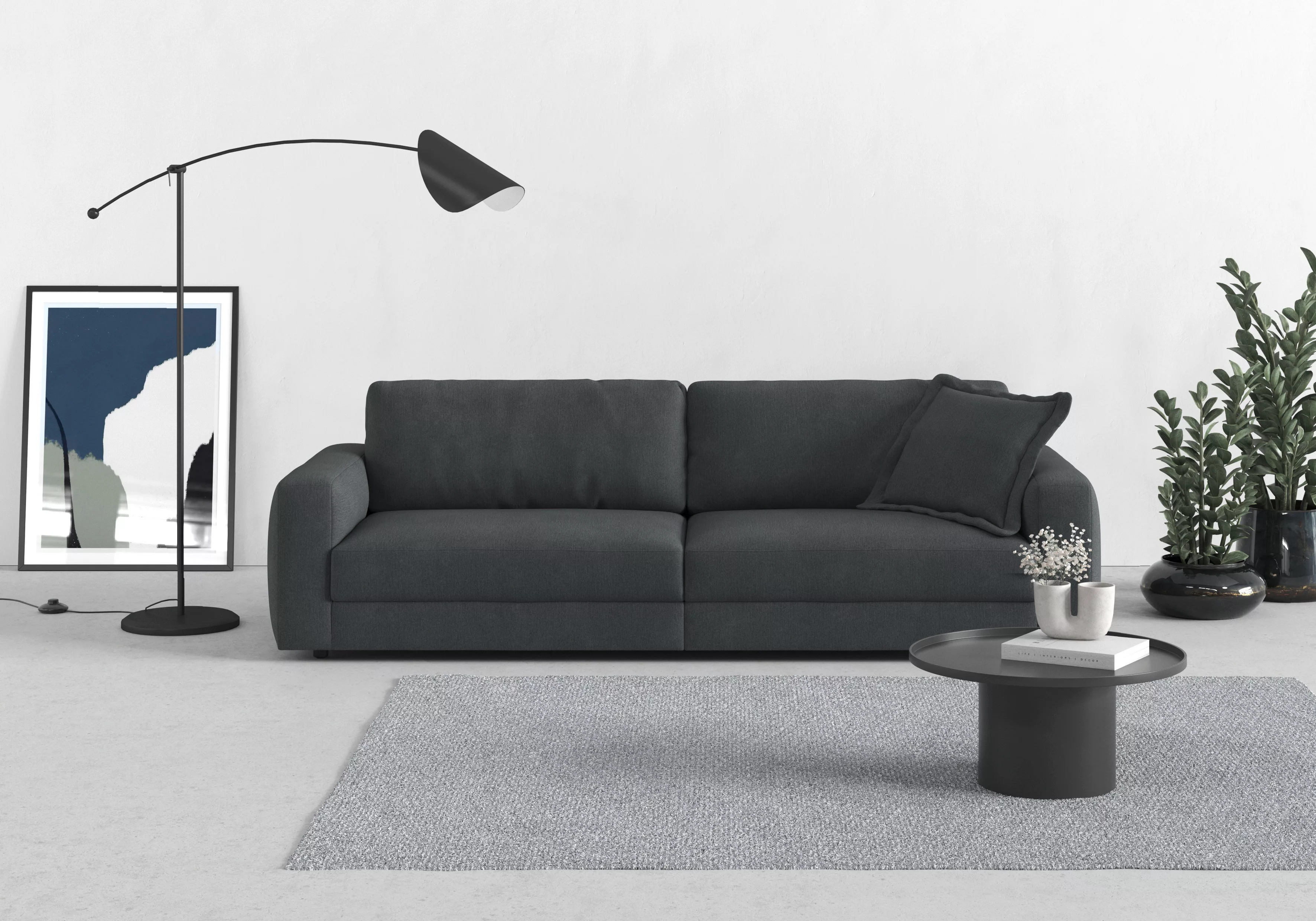 TRENDMANUFAKTUR Big-Sofa "Bourbon, Designsofa,", mit extra hohem Sitzkomfor günstig online kaufen