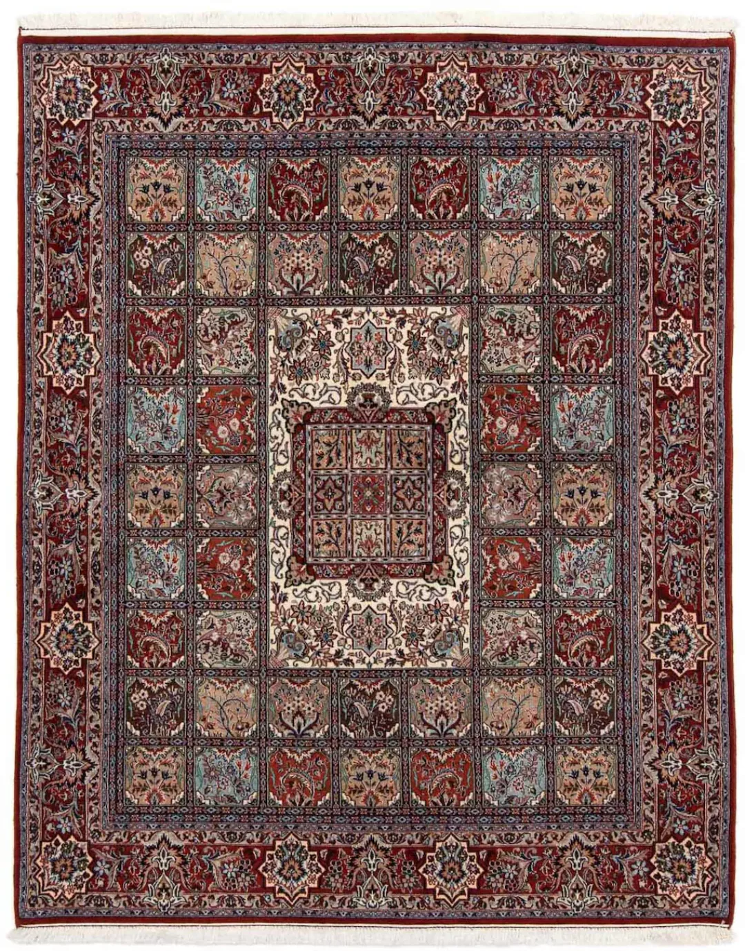 morgenland Wollteppich »Moud Felder 292 x 202 cm«, rechteckig, 10 mm Höhe, günstig online kaufen