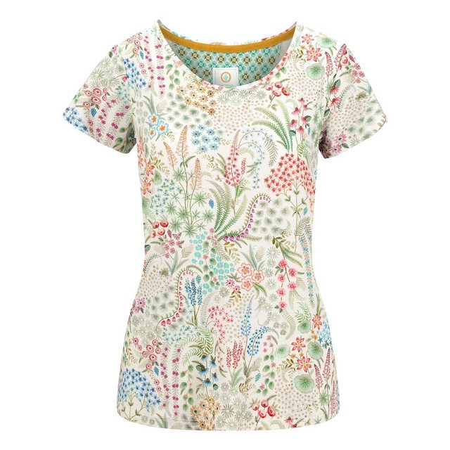 PiP Studio T-Shirt Tilly Short Sleeve Top Querida mit floralem Muster günstig online kaufen