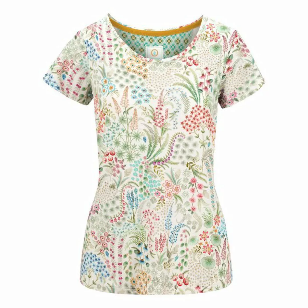 PiP Studio T-Shirt Tilly Short Sleeve Top Querida mit floralem Muster günstig online kaufen