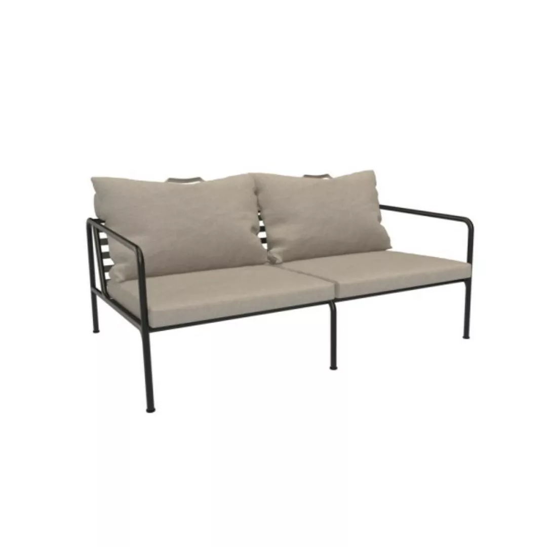 Outdoor 2-Sitzer Sofa AVON schwarz Asche günstig online kaufen