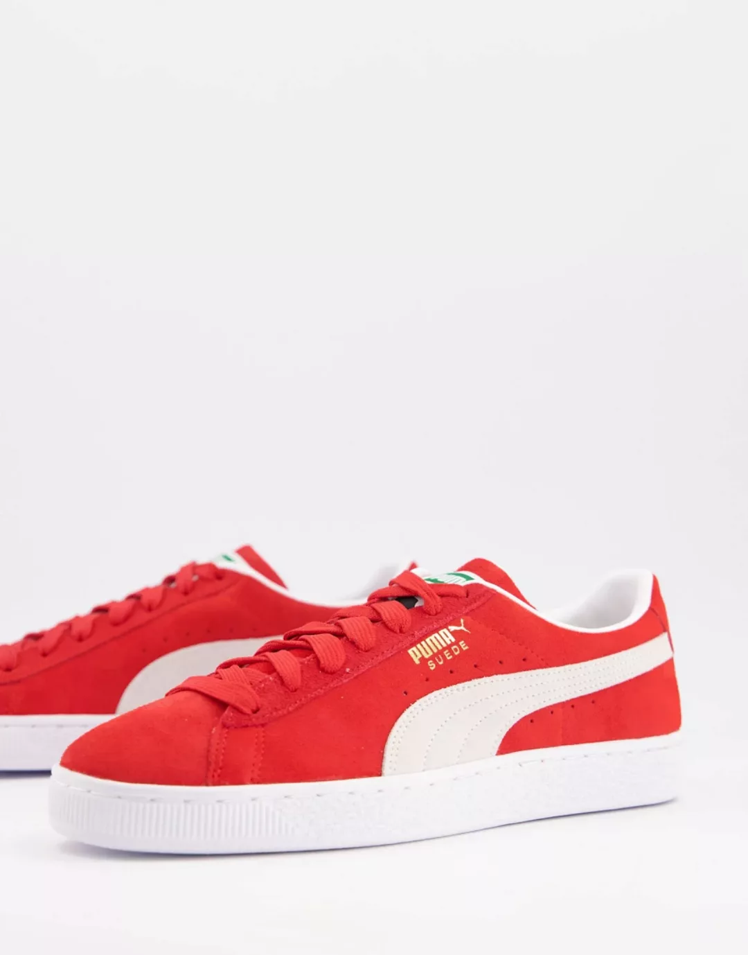 Puma – Classic – Sneaker aus Wildleder in Rot günstig online kaufen