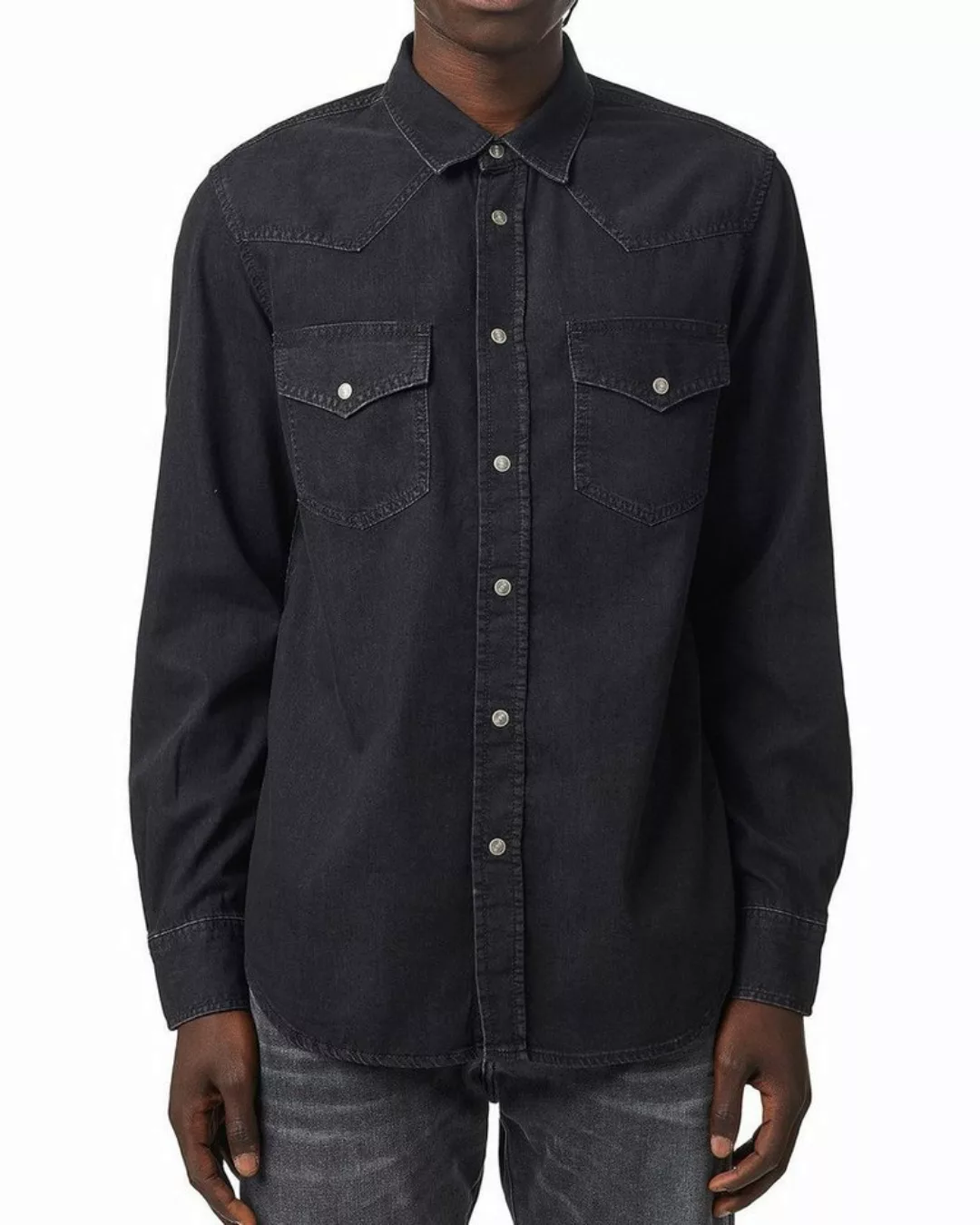 Diesel Jeanshemd Regular Fit Shirt - D-EAST-P1 0DBBG günstig online kaufen