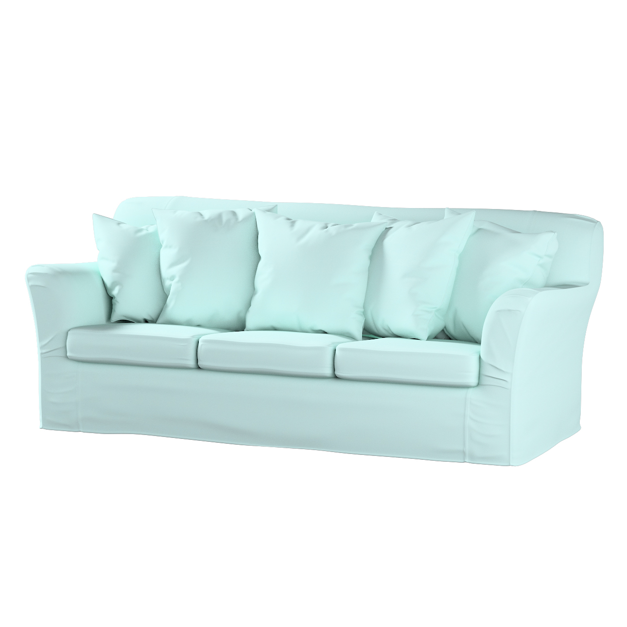 Bezug für Tomelilla 3-Sitzer Sofa nicht ausklappbar, hellblau, Sofahusse, T günstig online kaufen