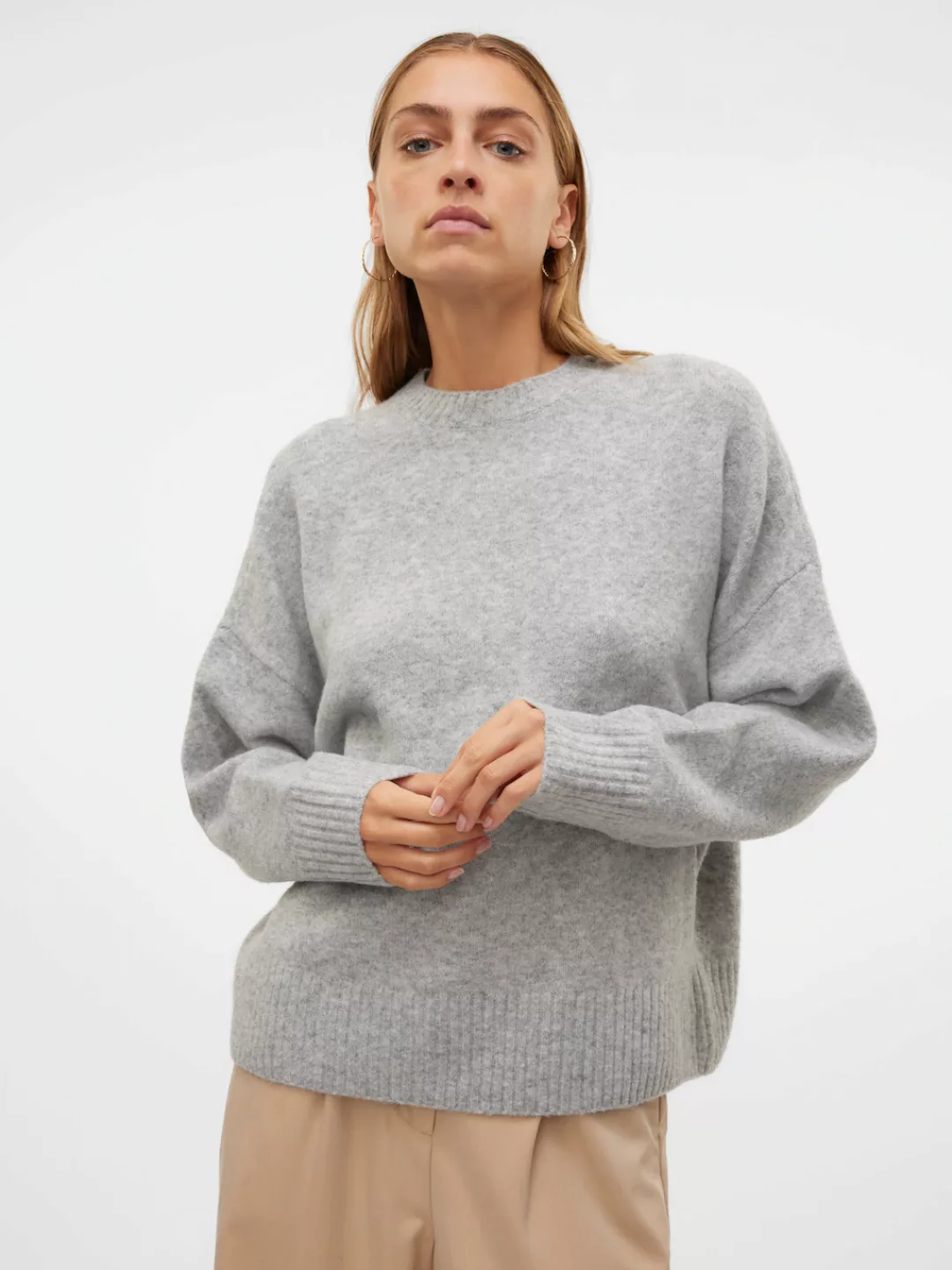 Vero Moda Strickpullover VMBOOM LS O-NECK PULLOVER GA NOOS günstig online kaufen