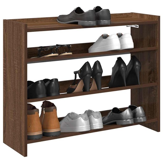 vidaXL Schuhschrank Schuhregal Braun Eichen-Optik 80x25x61,5 cm Holzwerksto günstig online kaufen