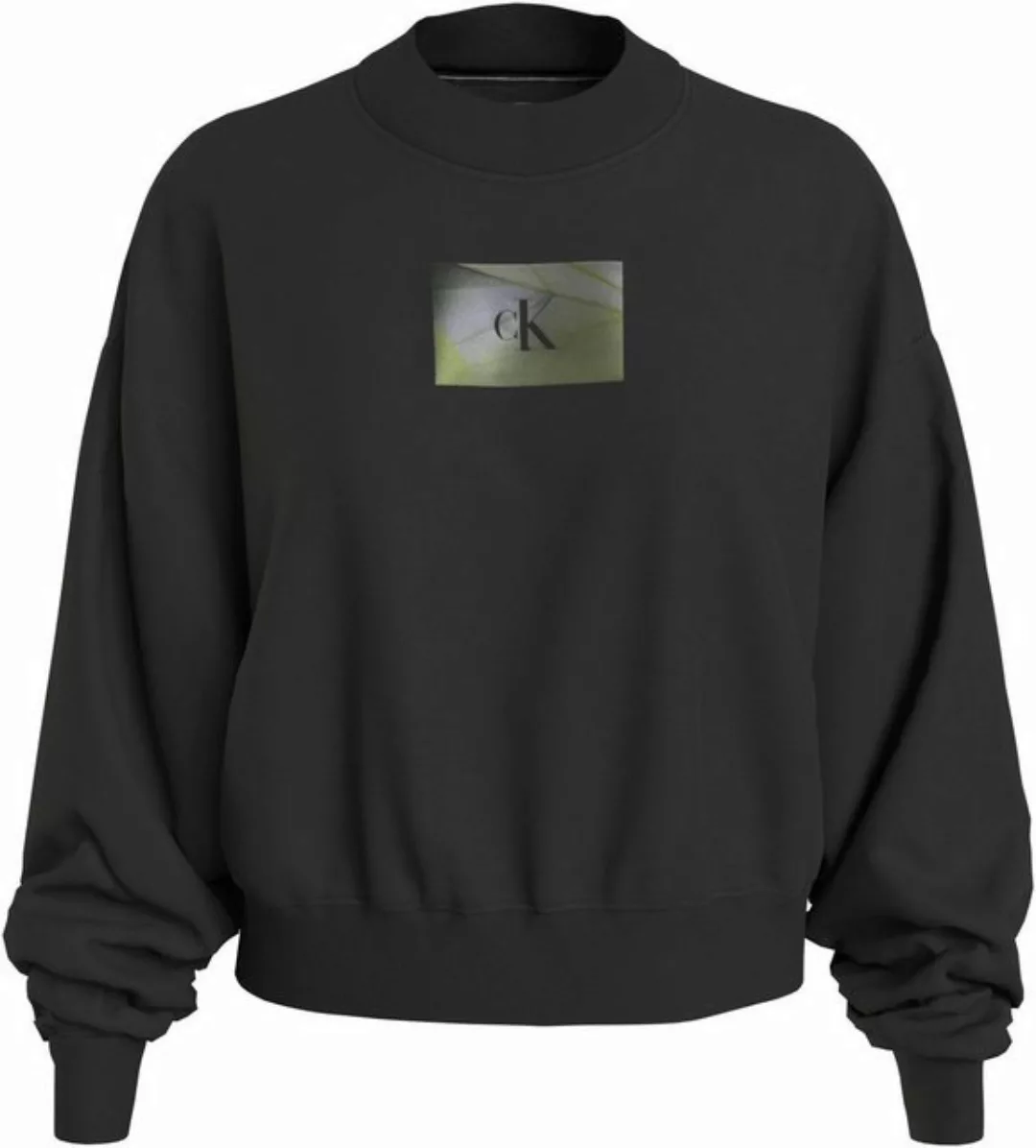 Calvin Klein Jeans Sweatshirt ILLUMINATED BOX LOGO CREW NECK günstig online kaufen