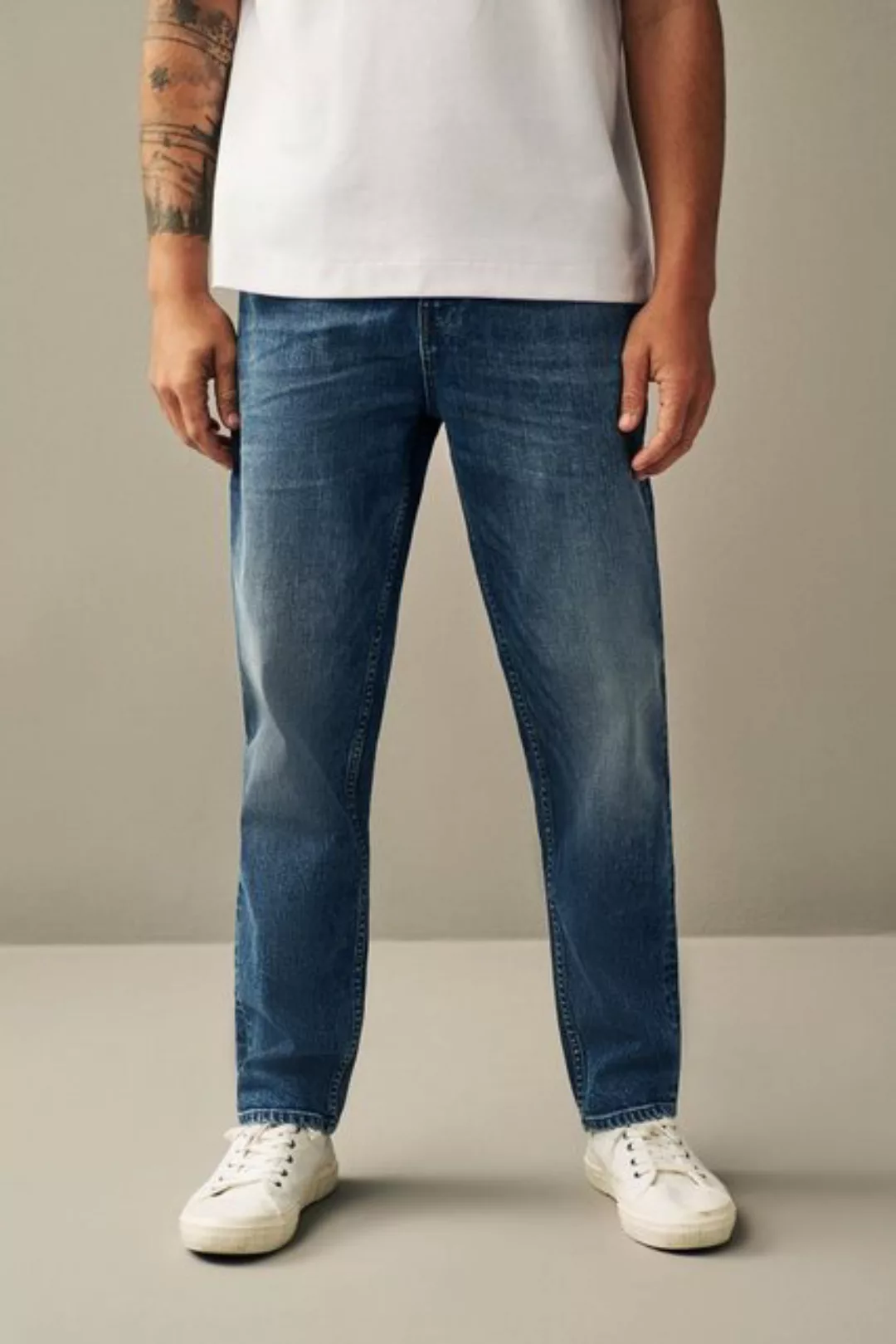 Next Tapered-fit-Jeans Regular Fit Authentic Vintage-Jeans mit Stretch (1-t günstig online kaufen