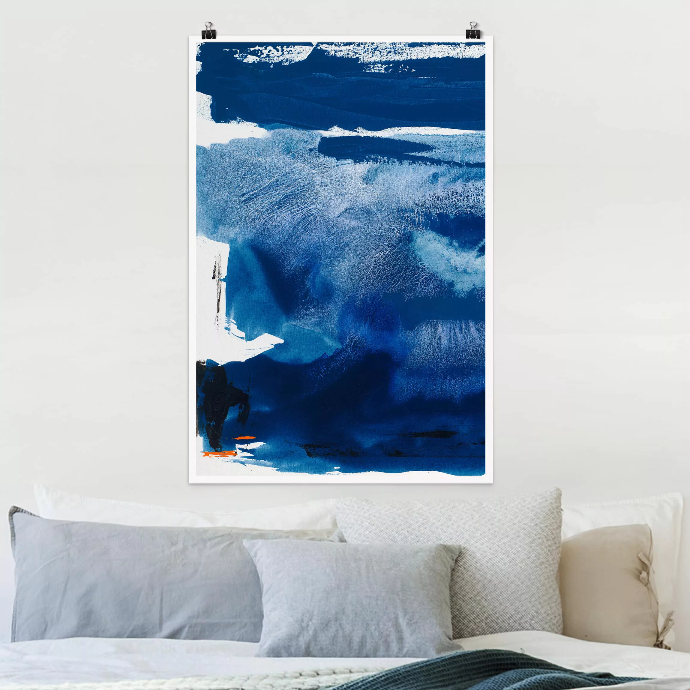 Poster Abstrakt - Hochformat Tag am Meer I günstig online kaufen