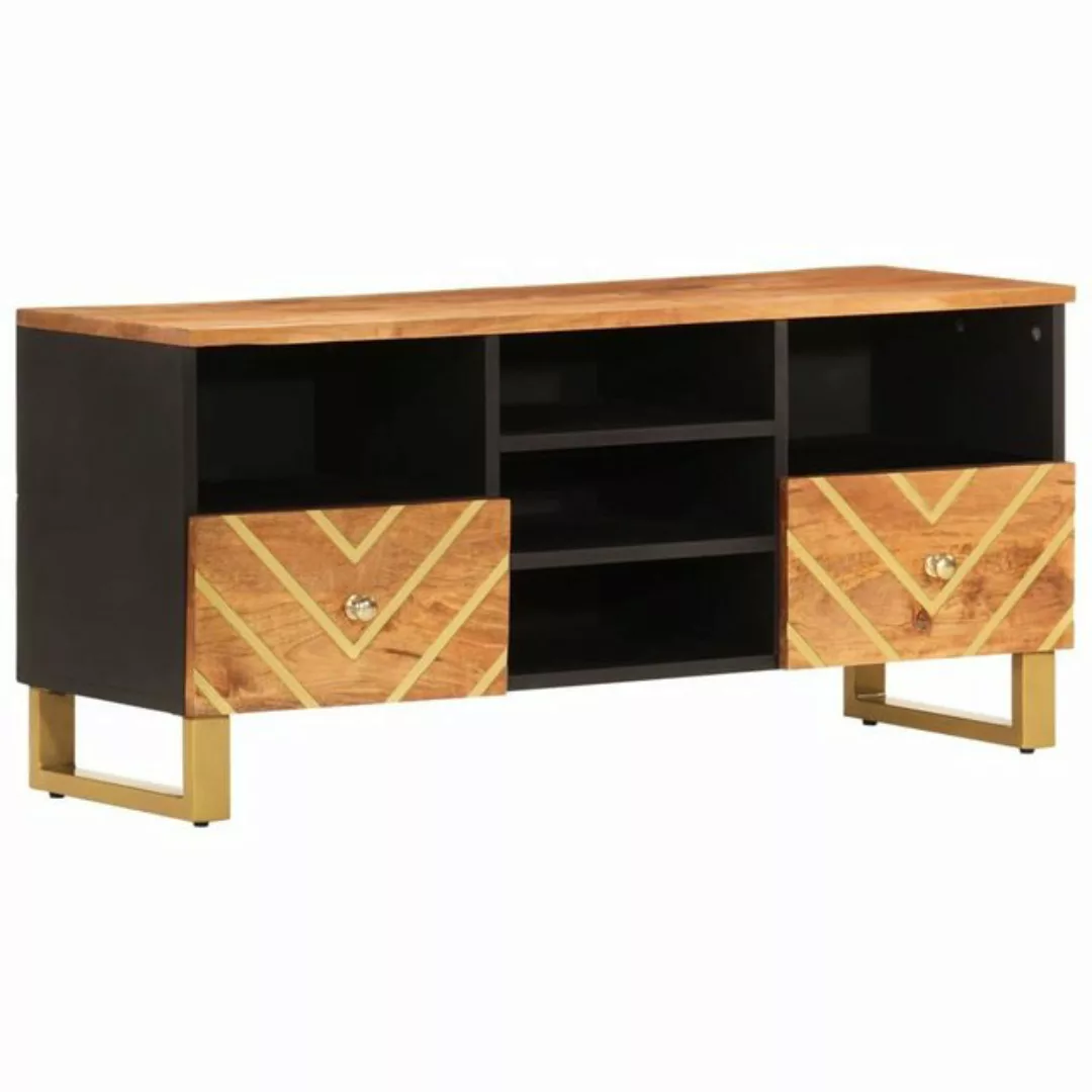 vidaXL TV-Schrank TV Schrank Sideboard Schrank Braun und Schwarz 100x33,5x4 günstig online kaufen