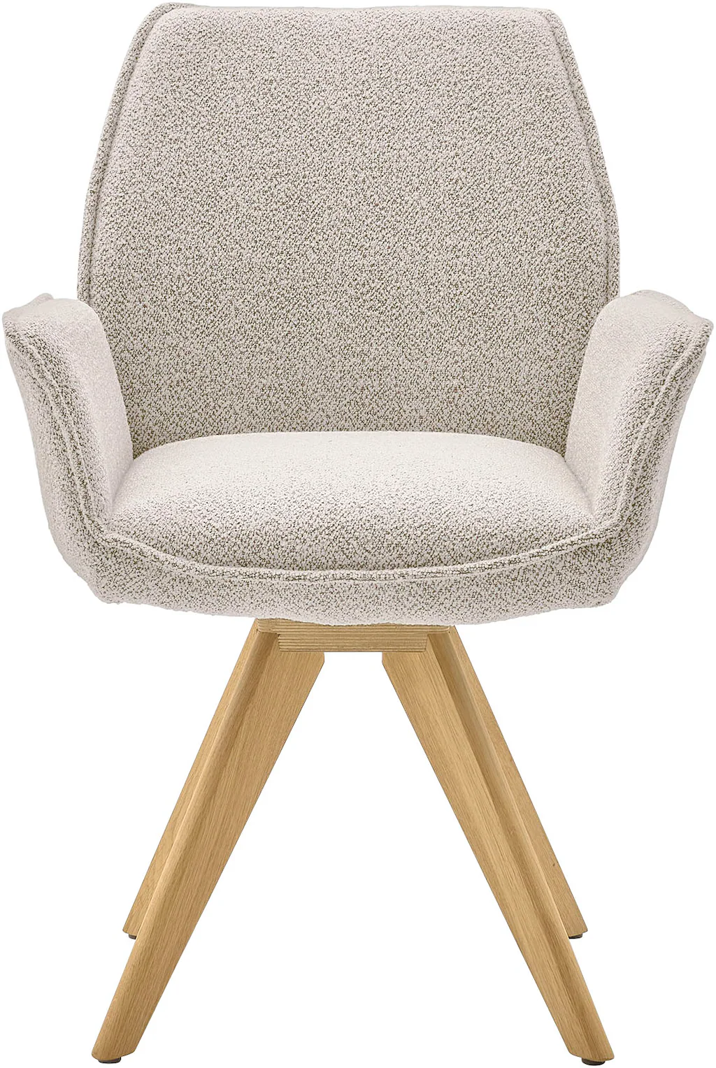 Musterring Esszimmerstuhl "Tiama", (Set), 2 St., Bouclé, Stativgestell Eich günstig online kaufen