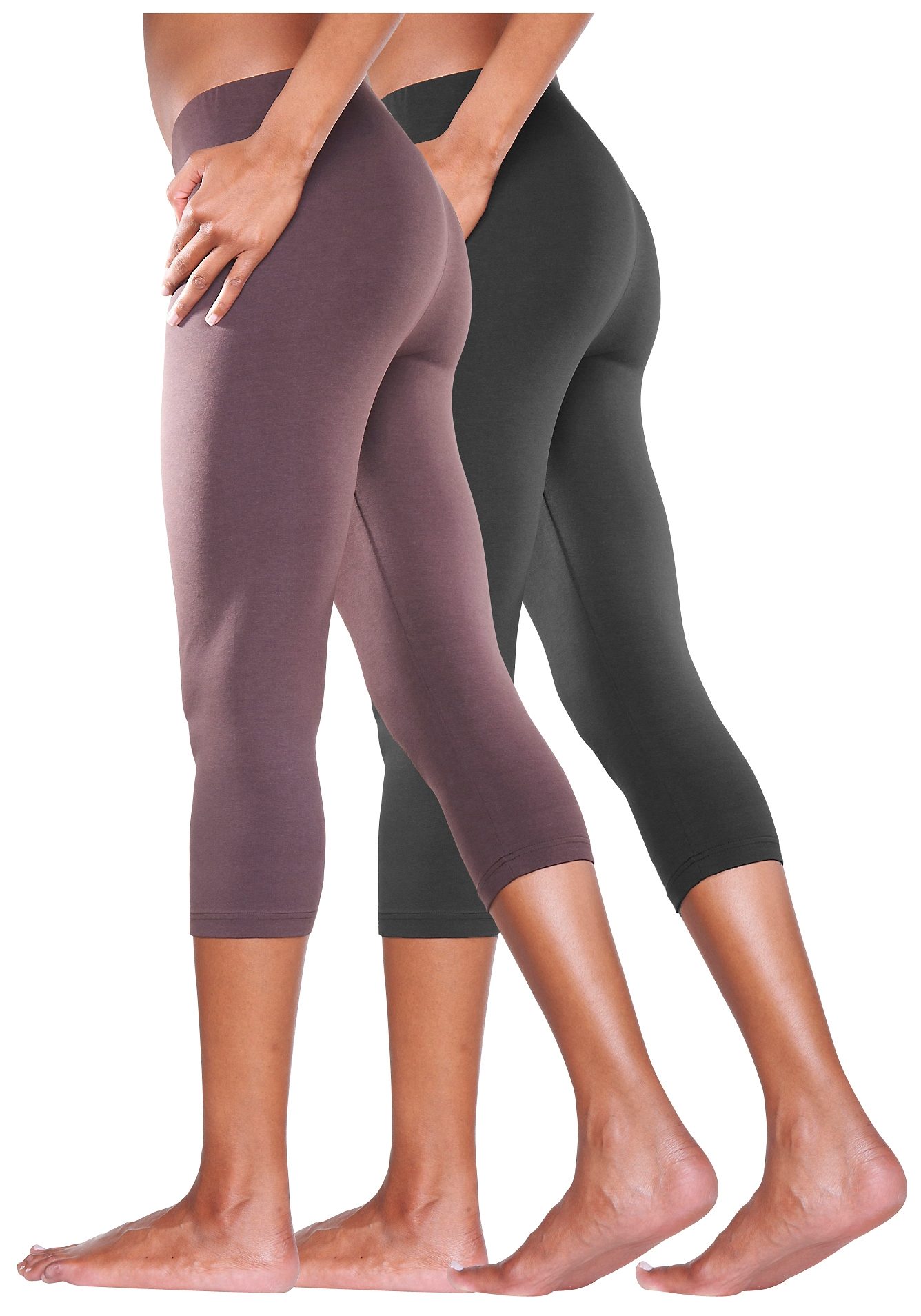 vivance active Caprileggings (2er-Pack) mit Gummibund, Loungewear günstig online kaufen