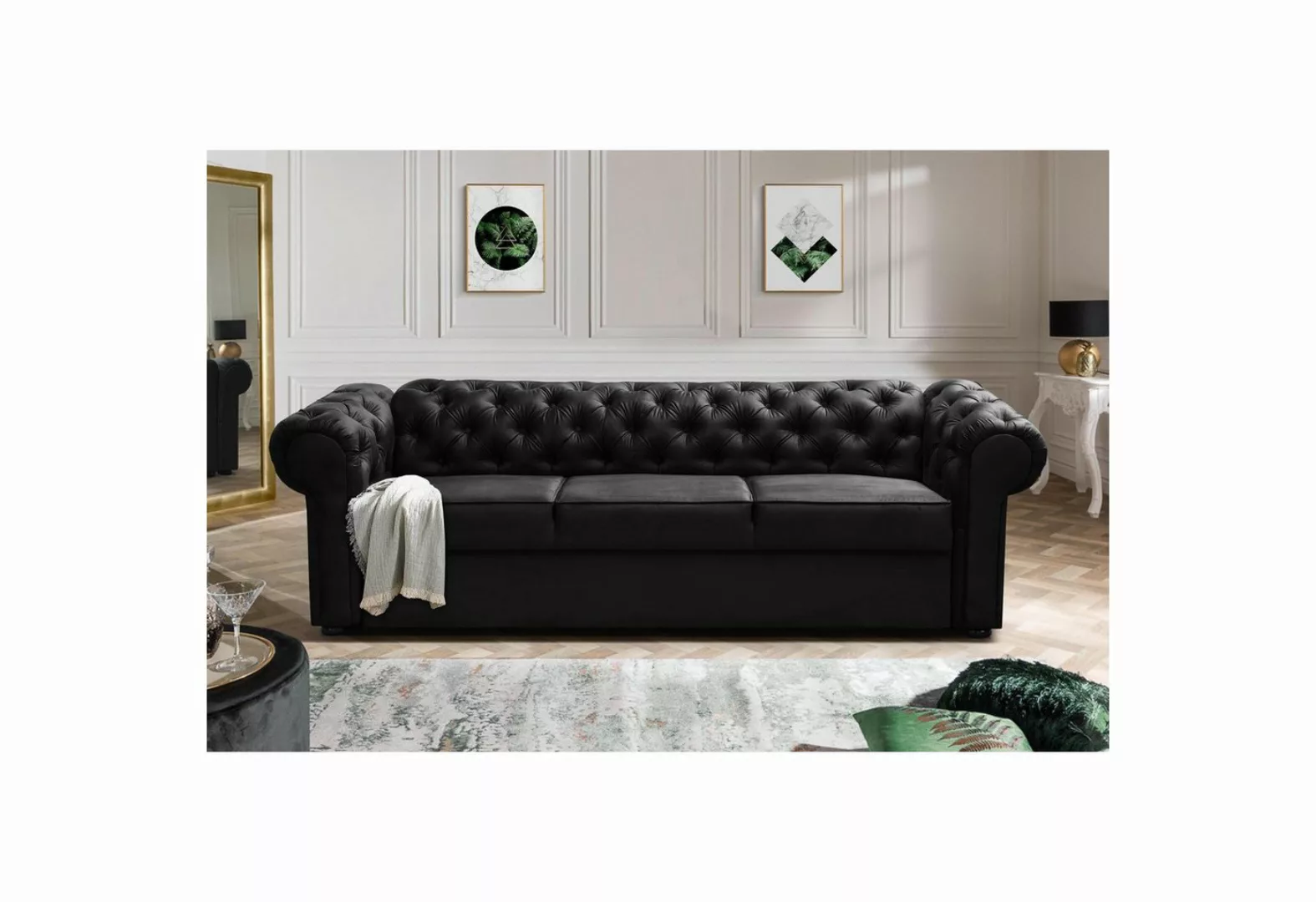 MOEBLO Chesterfield-Sofa Sofa AVIA, Couch Polstermöbel Sitzmöbel Wohnzimmer günstig online kaufen