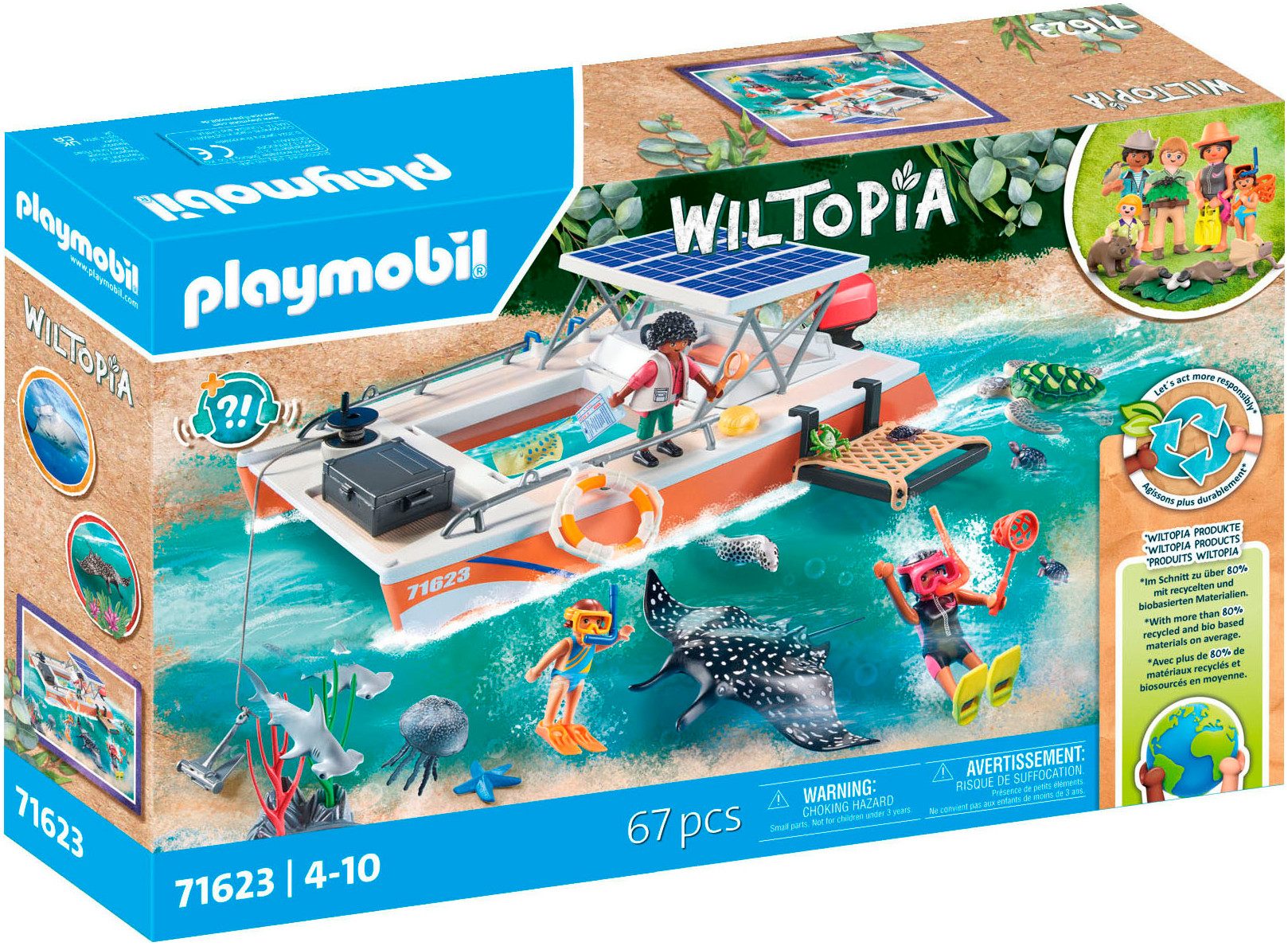 Playmobil® Korallenriff Plattform (71623), Wiltopia Konstruktions-Spielset, günstig online kaufen