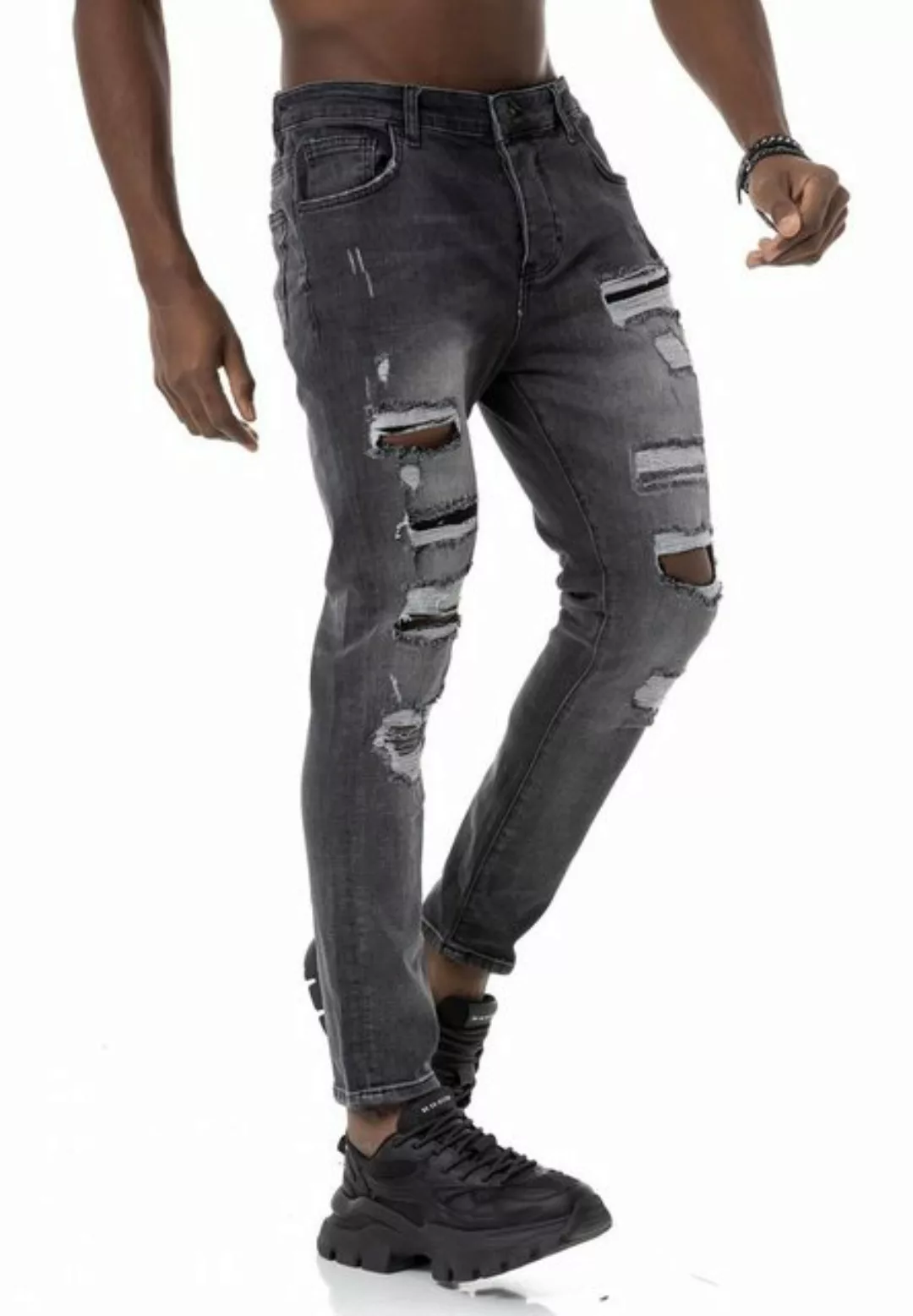 RedBridge Destroyed-Jeans lässige Denim Hose 5-Pocket-Style günstig online kaufen