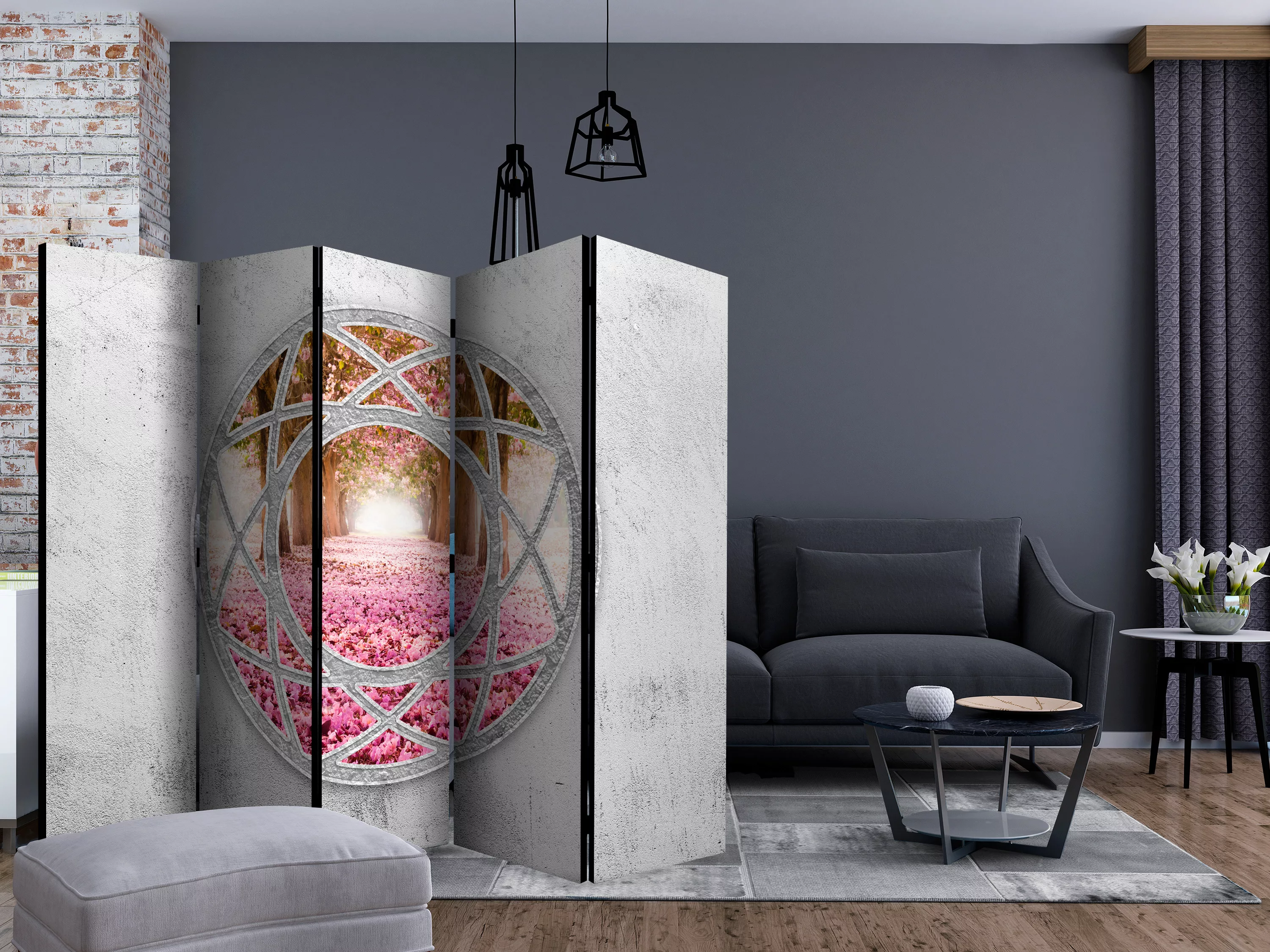 5-teiliges Paravent - Enchanted Window Ii [room Dividers] günstig online kaufen