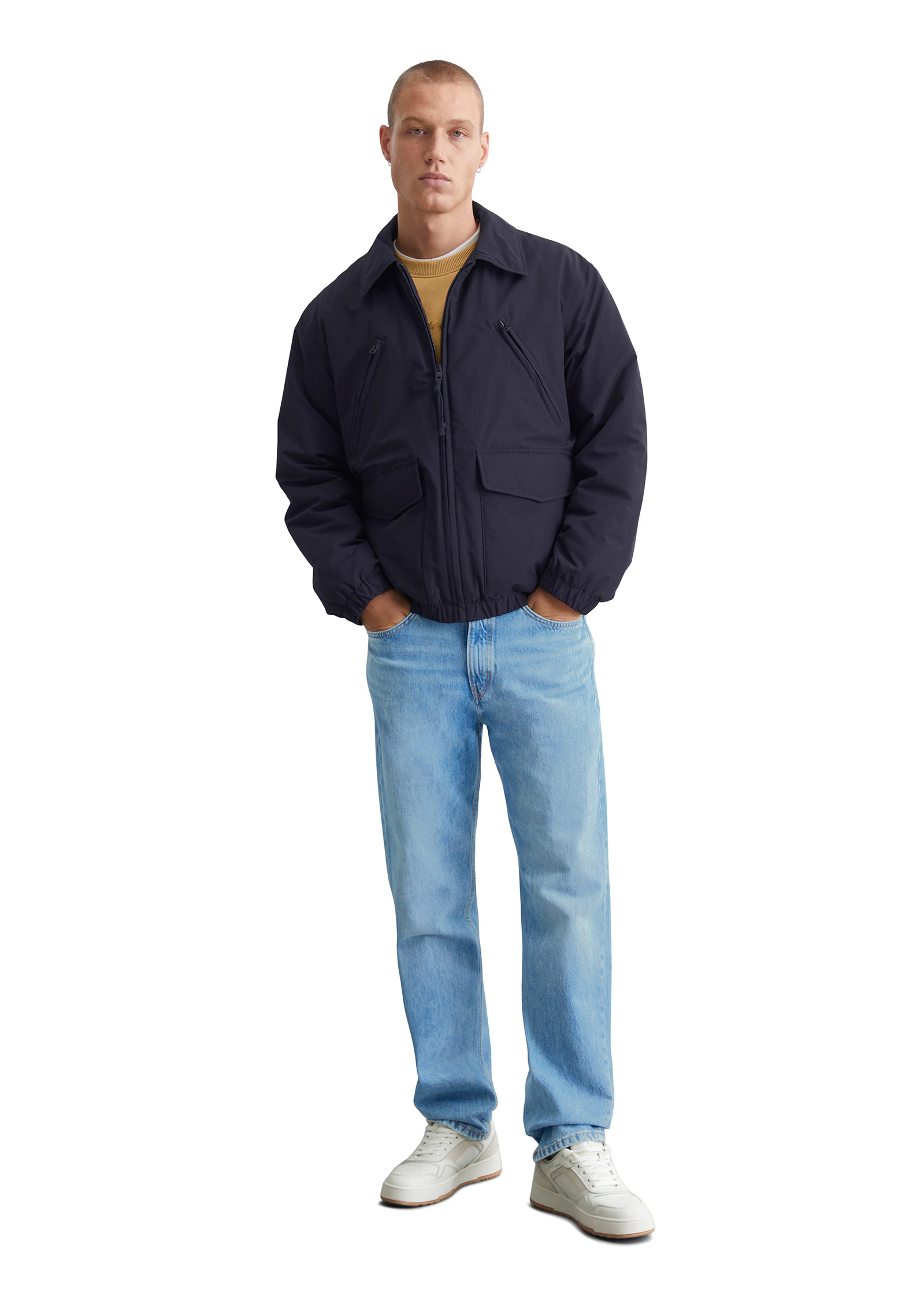 Marc OPolo DENIM Outdoorjacke "mit Wattierung von Unifi REPREVE", ohne Kapu günstig online kaufen