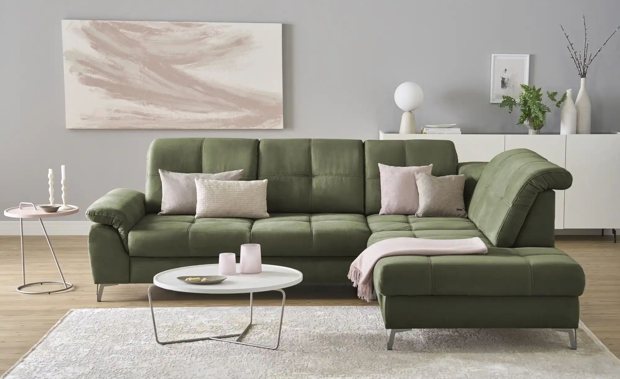 medium Ecksofa  Planova II ¦ grün ¦ Maße (cm): B: 282 H: 114 T: 241.0 Polst günstig online kaufen