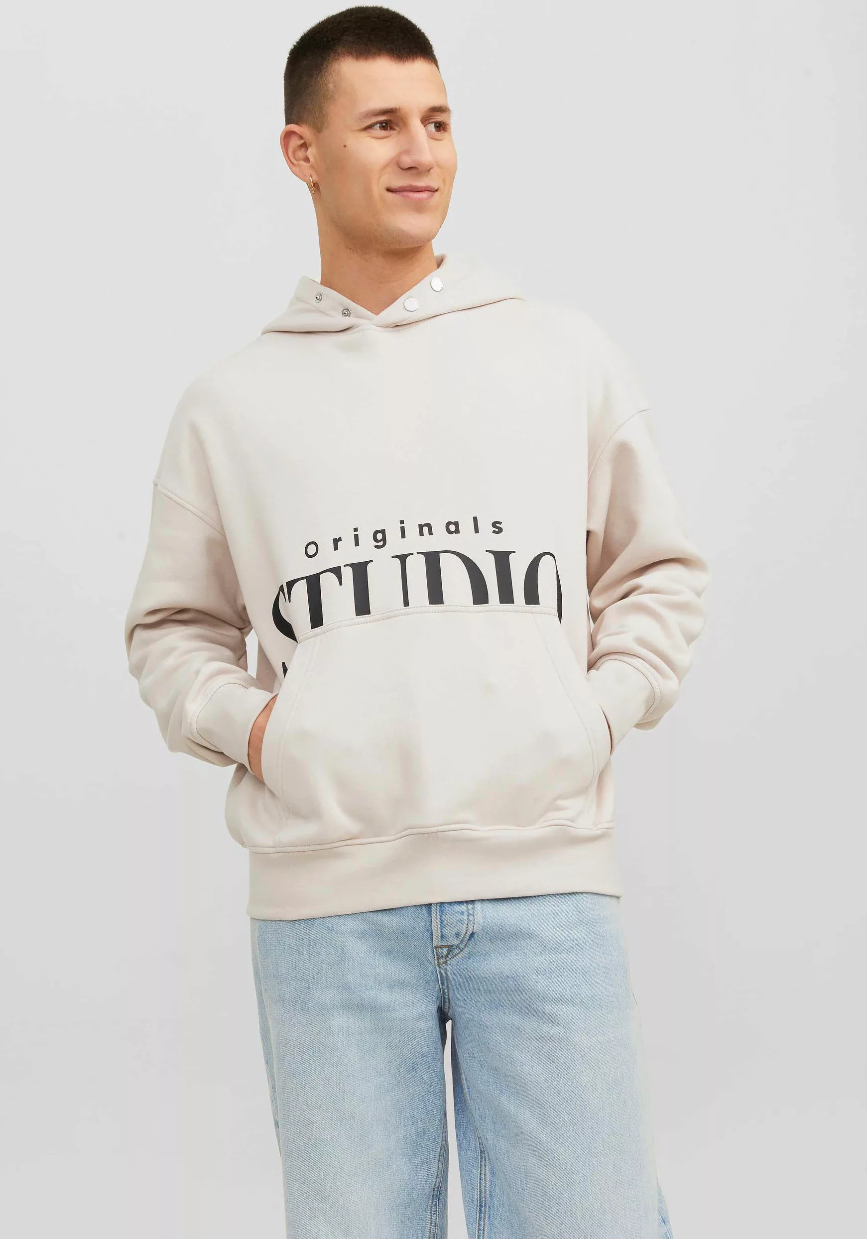 Jack & Jones Kapuzensweatshirt JORVESTERBRO BACK SWEAT HOOD SN günstig online kaufen