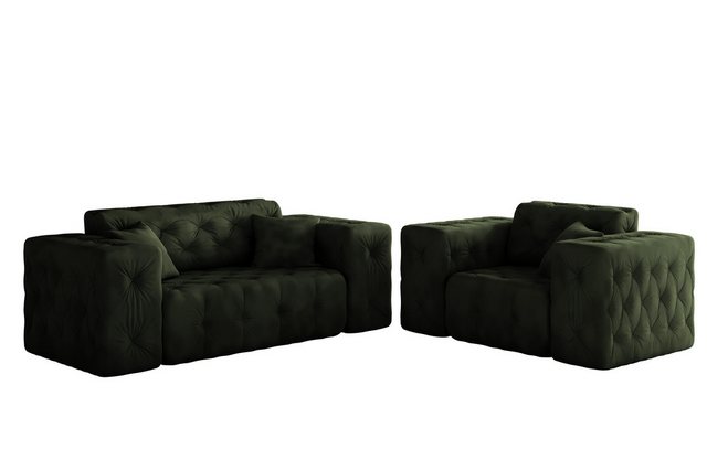 Kaiser Möbel Sofa Lux 2+1 Sofagarnitur, elegant, klassisch, schick,Whisper günstig online kaufen