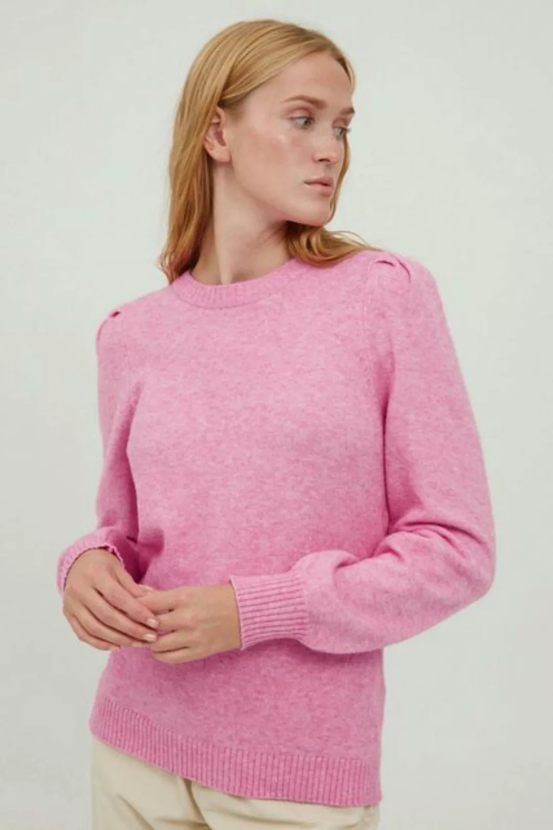 b.young Strickpullover "Strickrundhalspullov BYMilo" günstig online kaufen