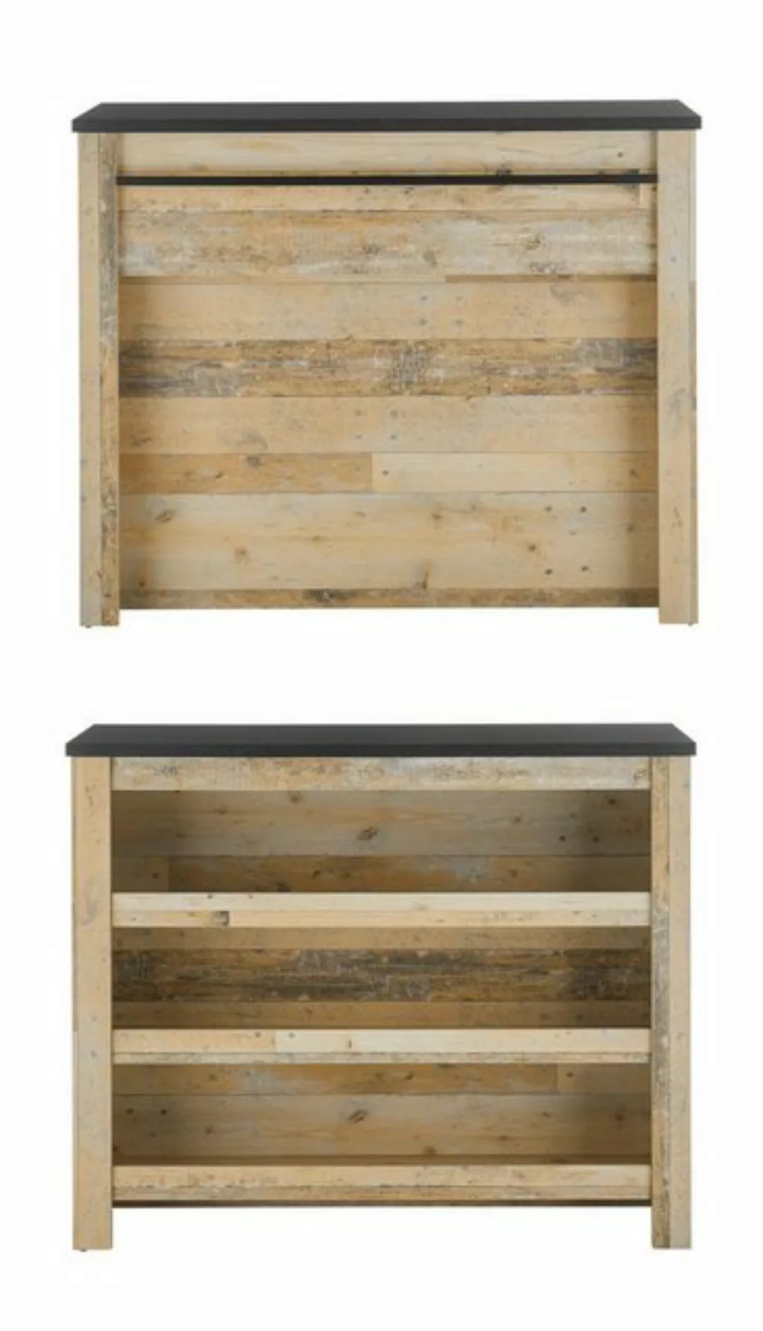 Furn.Design Barschrank Stove (Küchentheke in Used Wood Vintage, 130 x 106 c günstig online kaufen