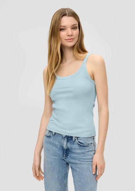 QS Shirttop Top mit Rippstruktur günstig online kaufen