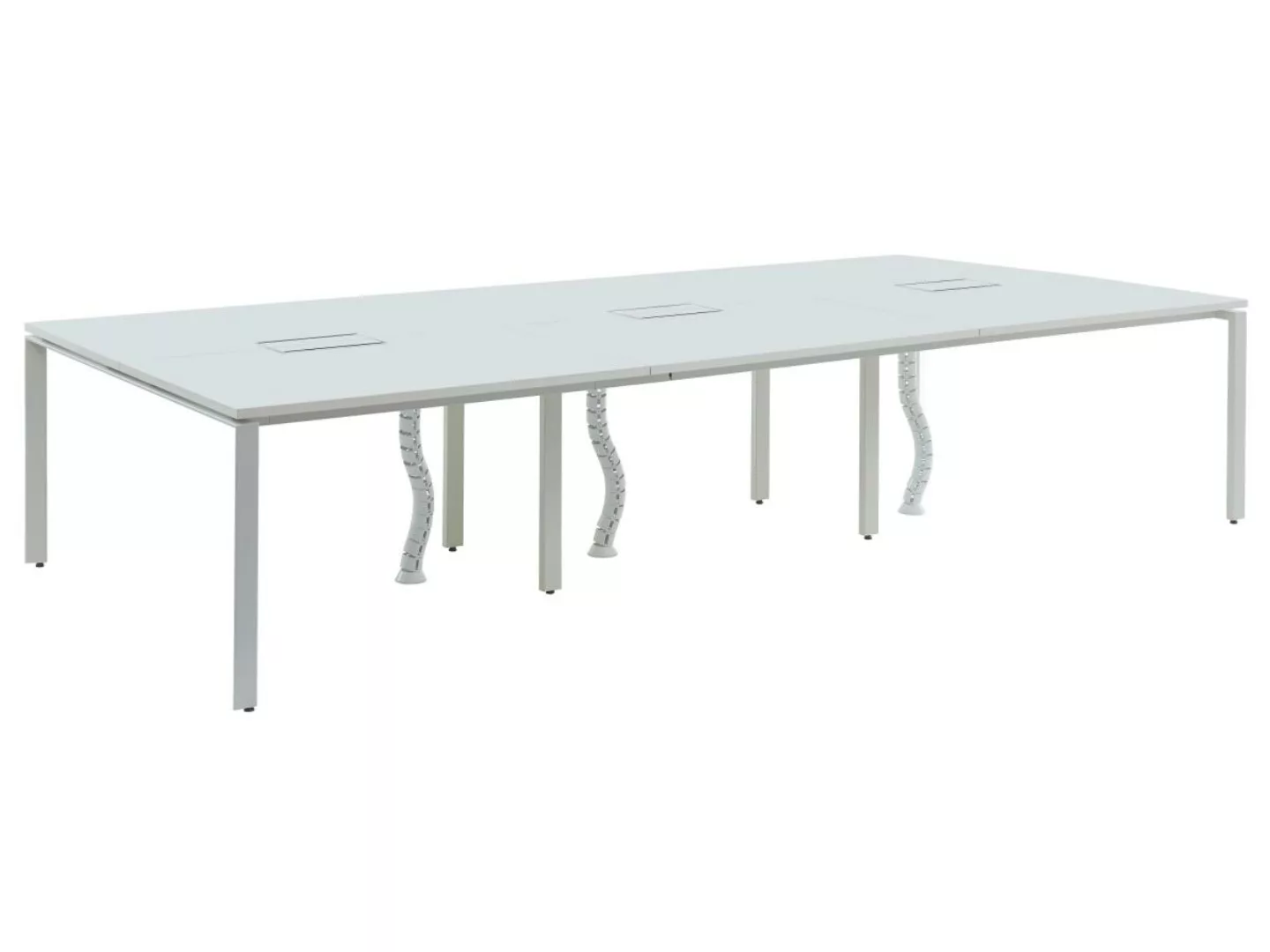 Schreibtisch Bench - Tisch für 6 Personen - L 120 cm - Weiß - DOWNTOWN günstig online kaufen
